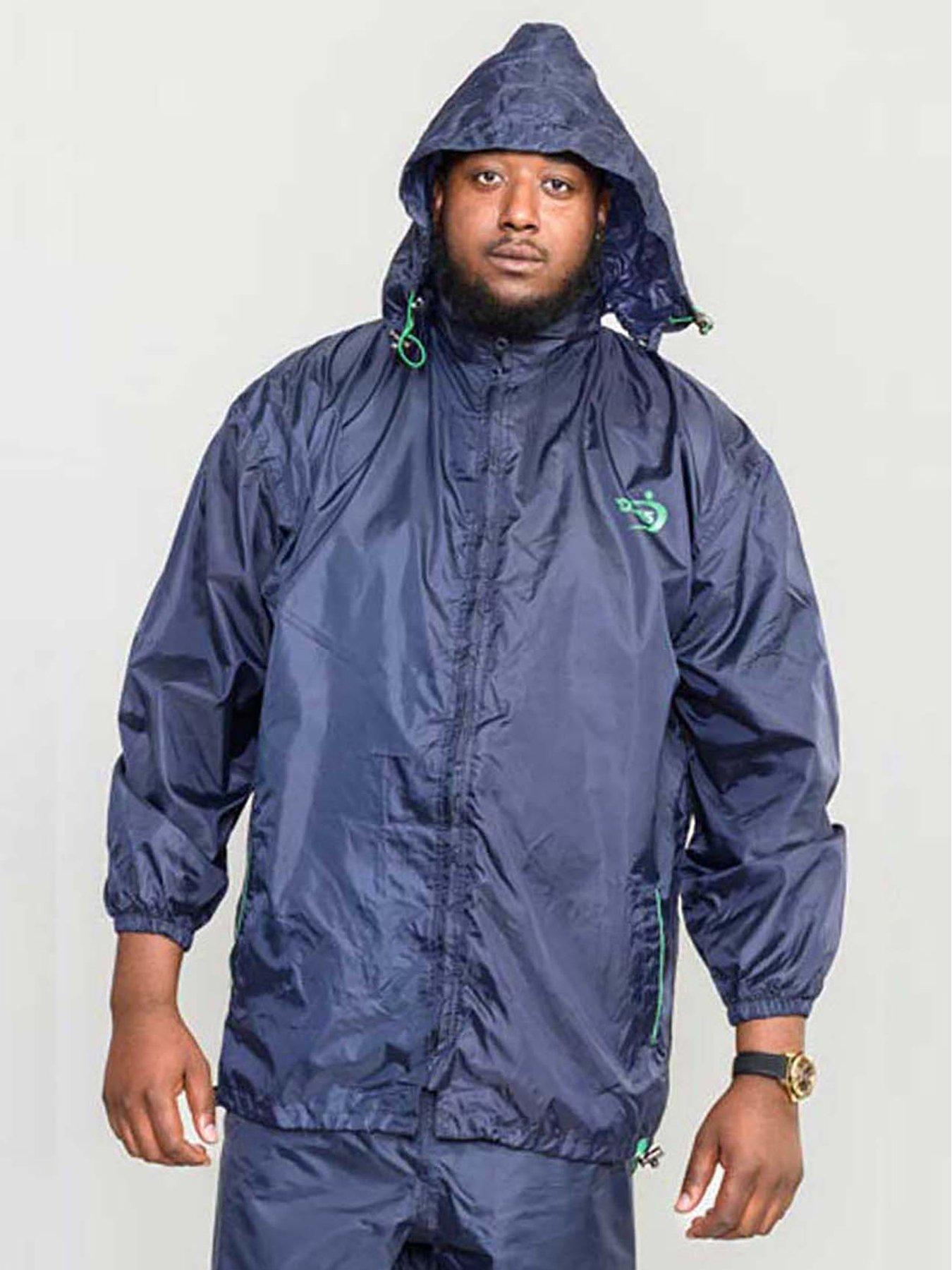 undefined Zac Packaway Weatherproof Rain Jacket - Navy