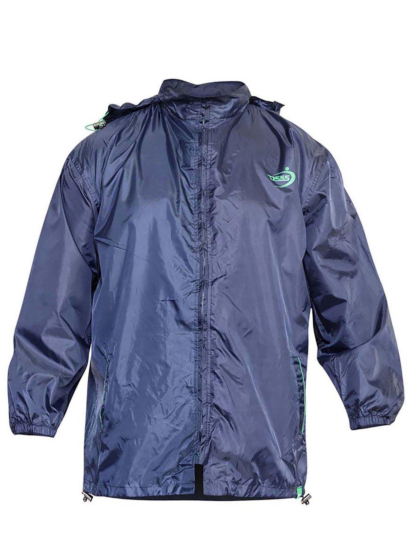 Image 3 of 4 of D555 Zac Packaway Weatherproof Rain Jacket - Navy