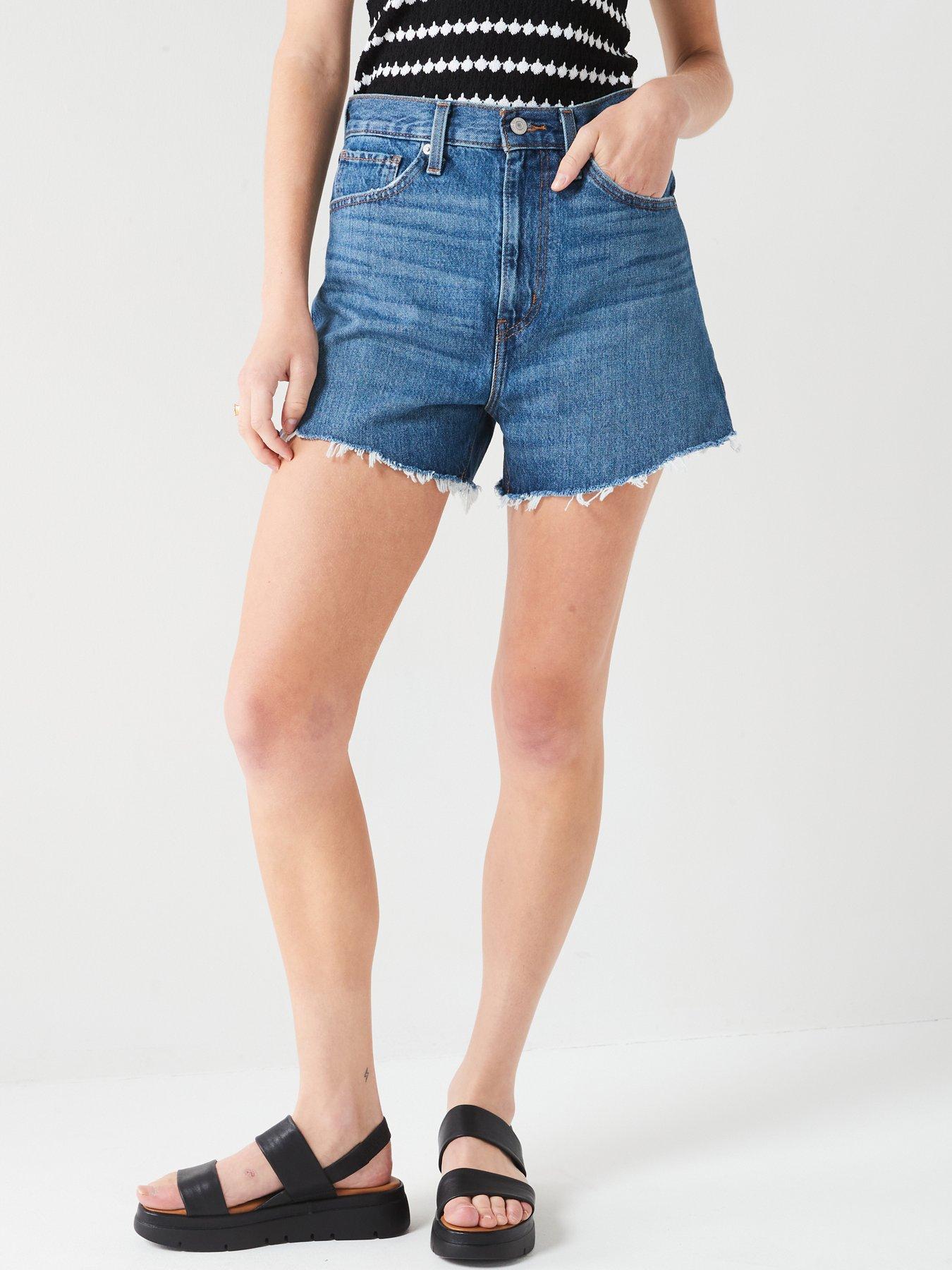 High Waisted Mom Short Med Indigo Call It a Good Day