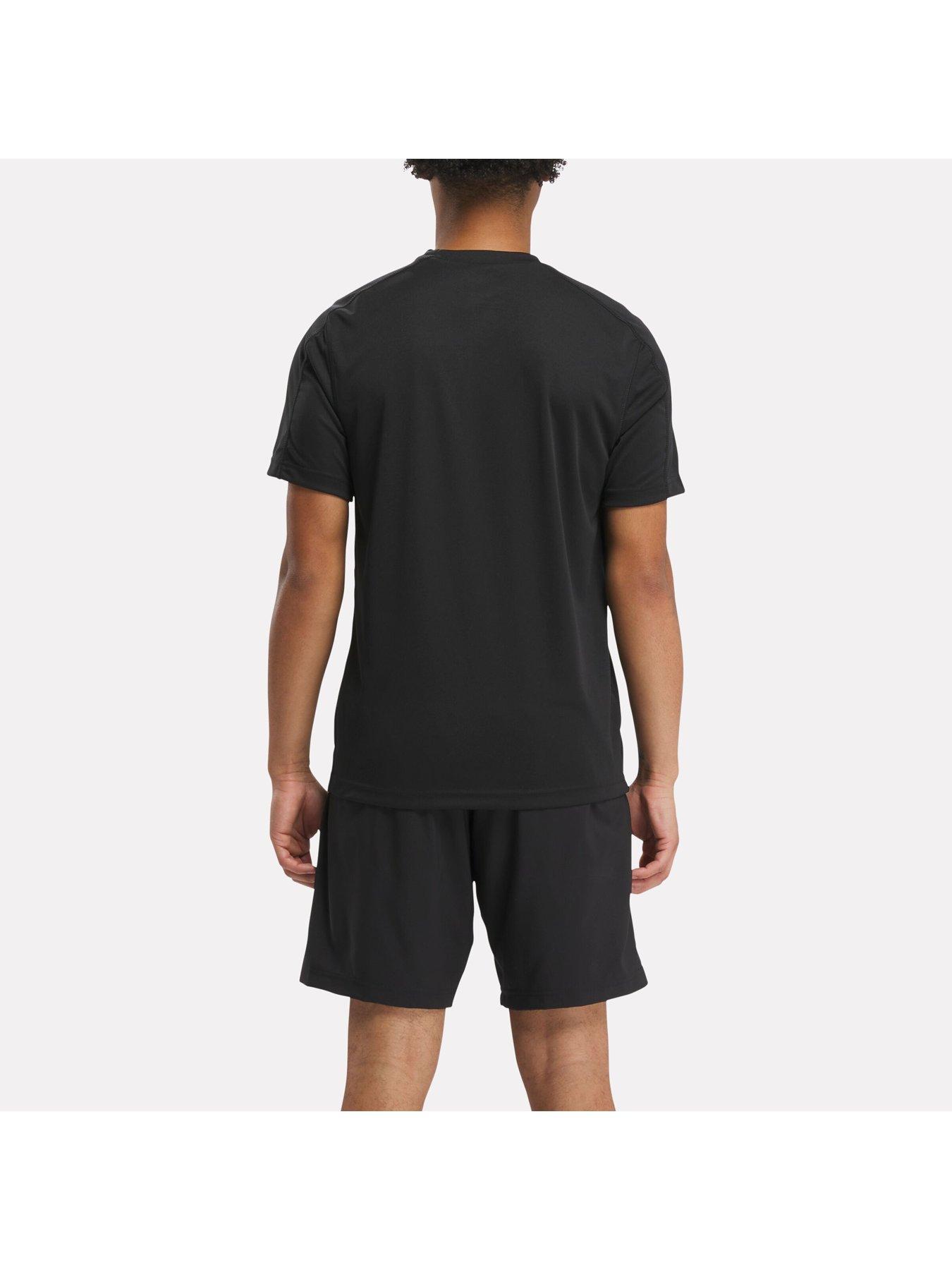 Image 2 of 3 of Reebok Mens Training ID Shorts Sleeve Tech Tee - Black