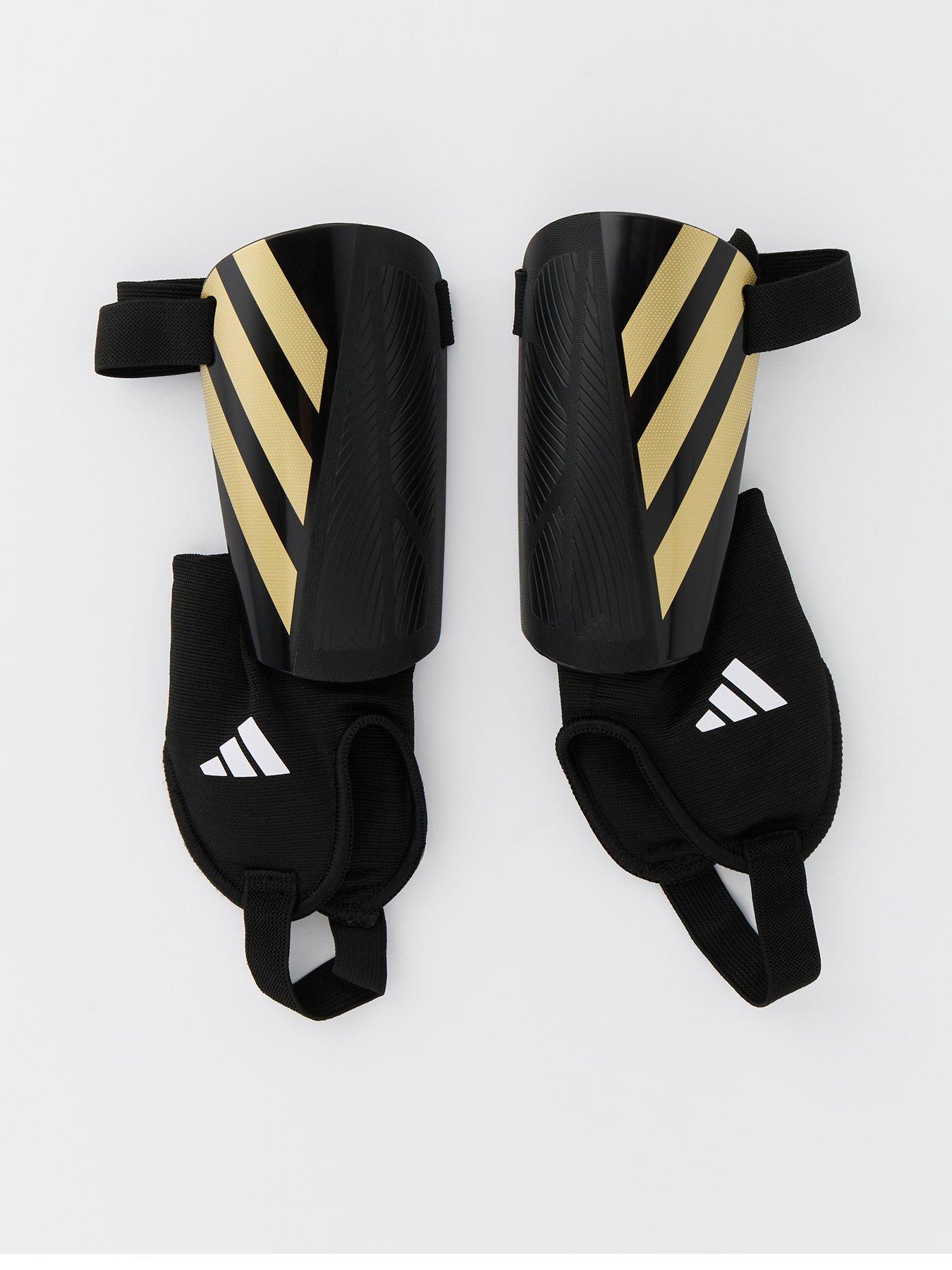 adidas Mens Tiro Shin Guard Black/gold/white, Black/Goldmt/White, Size L, Men
