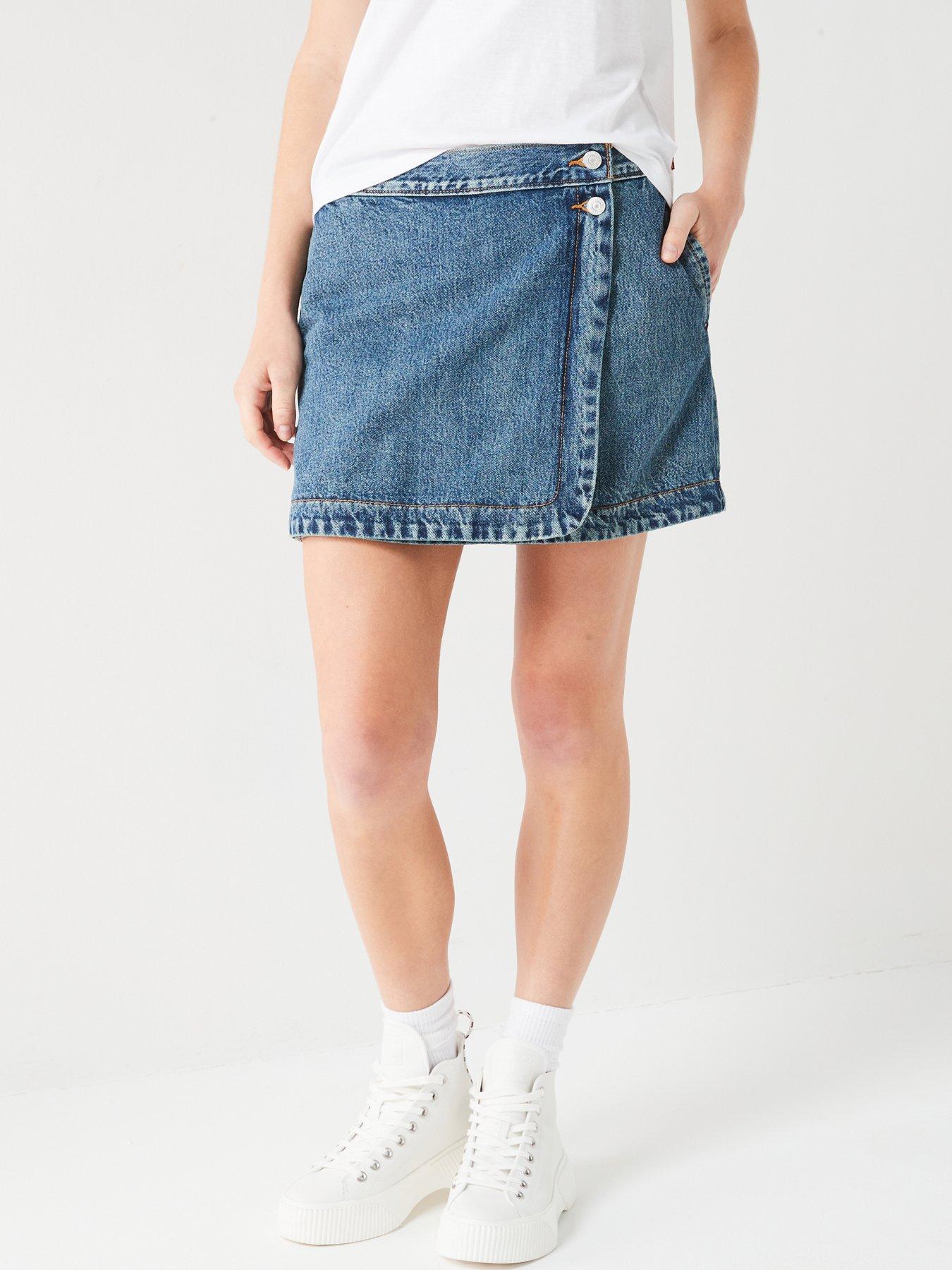 Wrap Denim Skirt You Need Me