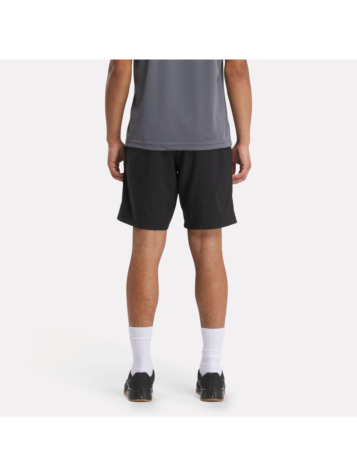 Mens Training Workout Woven Shorts Black