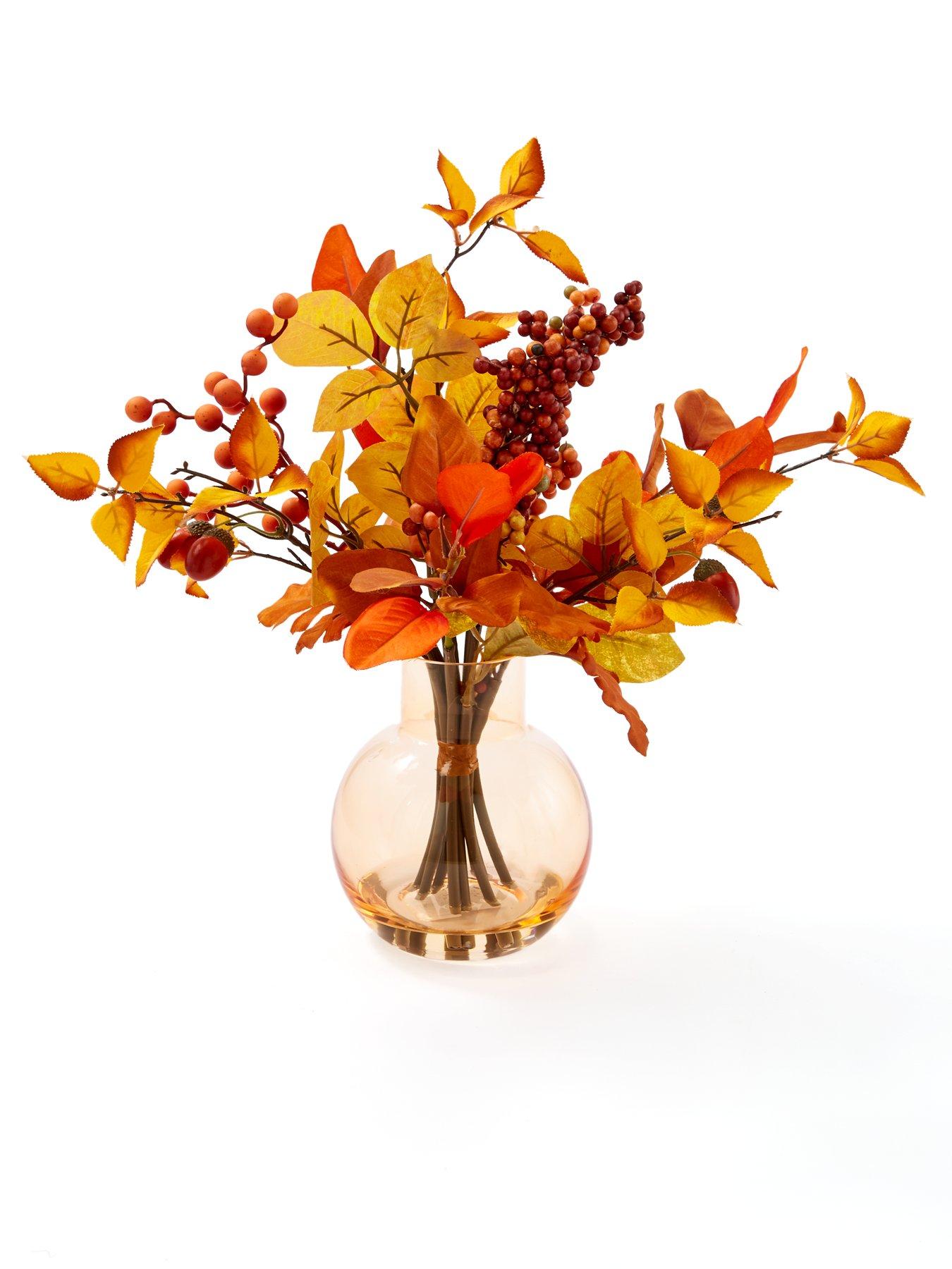 Image 2 of 7 of Everyday Autumn Harvest Vase With Foliage
