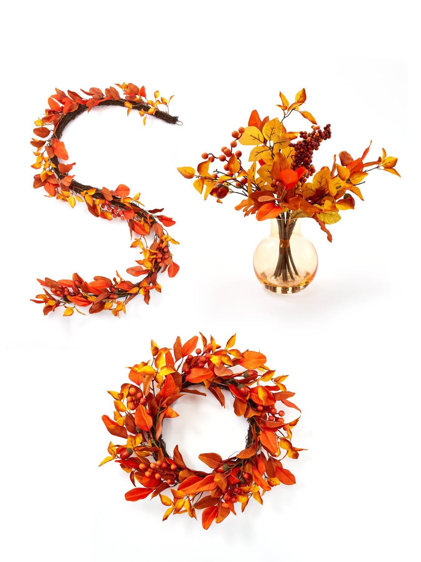Image 7 of 7 of Everyday Autumn Harvest Vase With Foliage