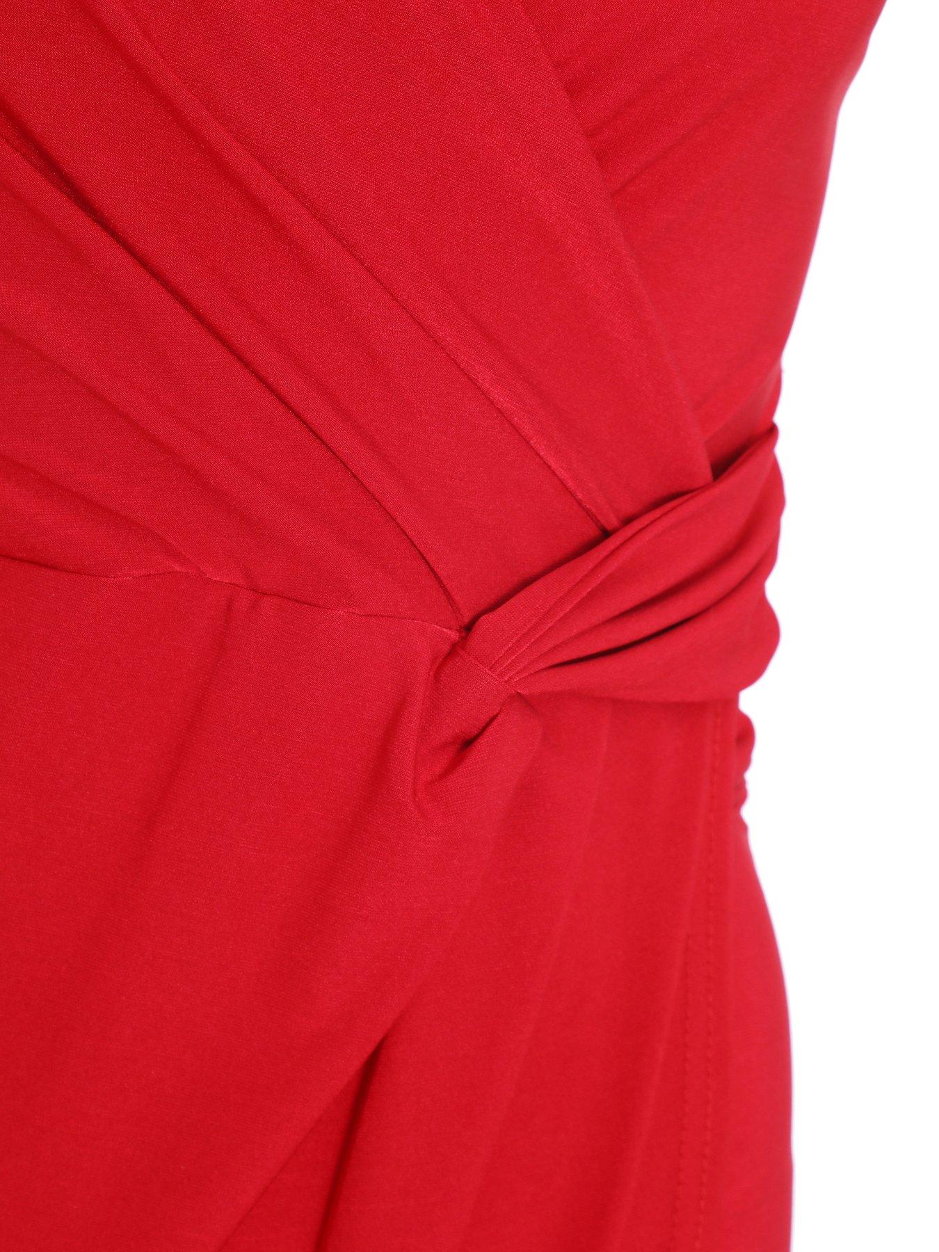 strapless open back dress Wrap Dress - Red City - Tights & Clothes In Sizes 1-34