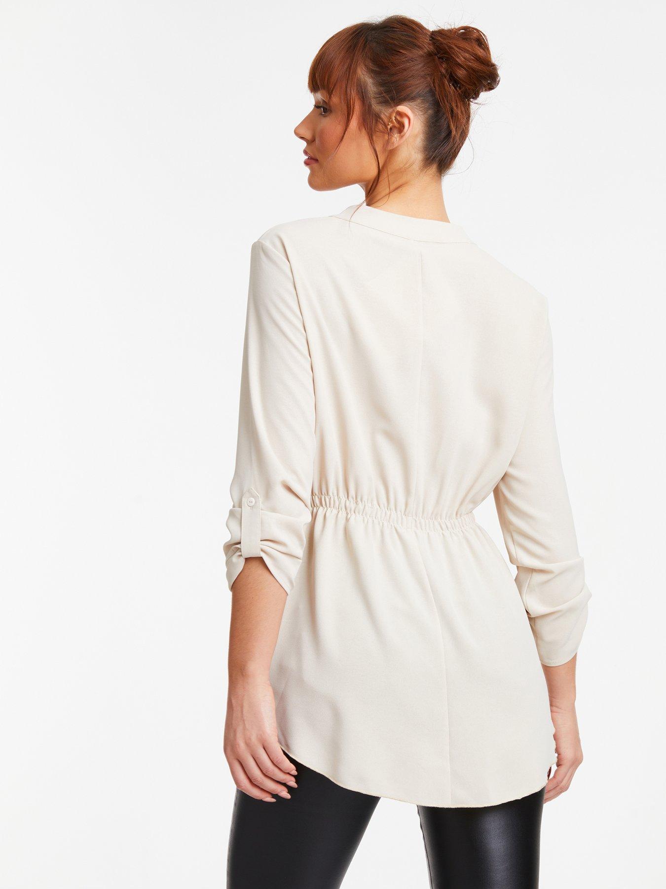 Image 2 of 6 of Quiz Stone Button Up Blouse