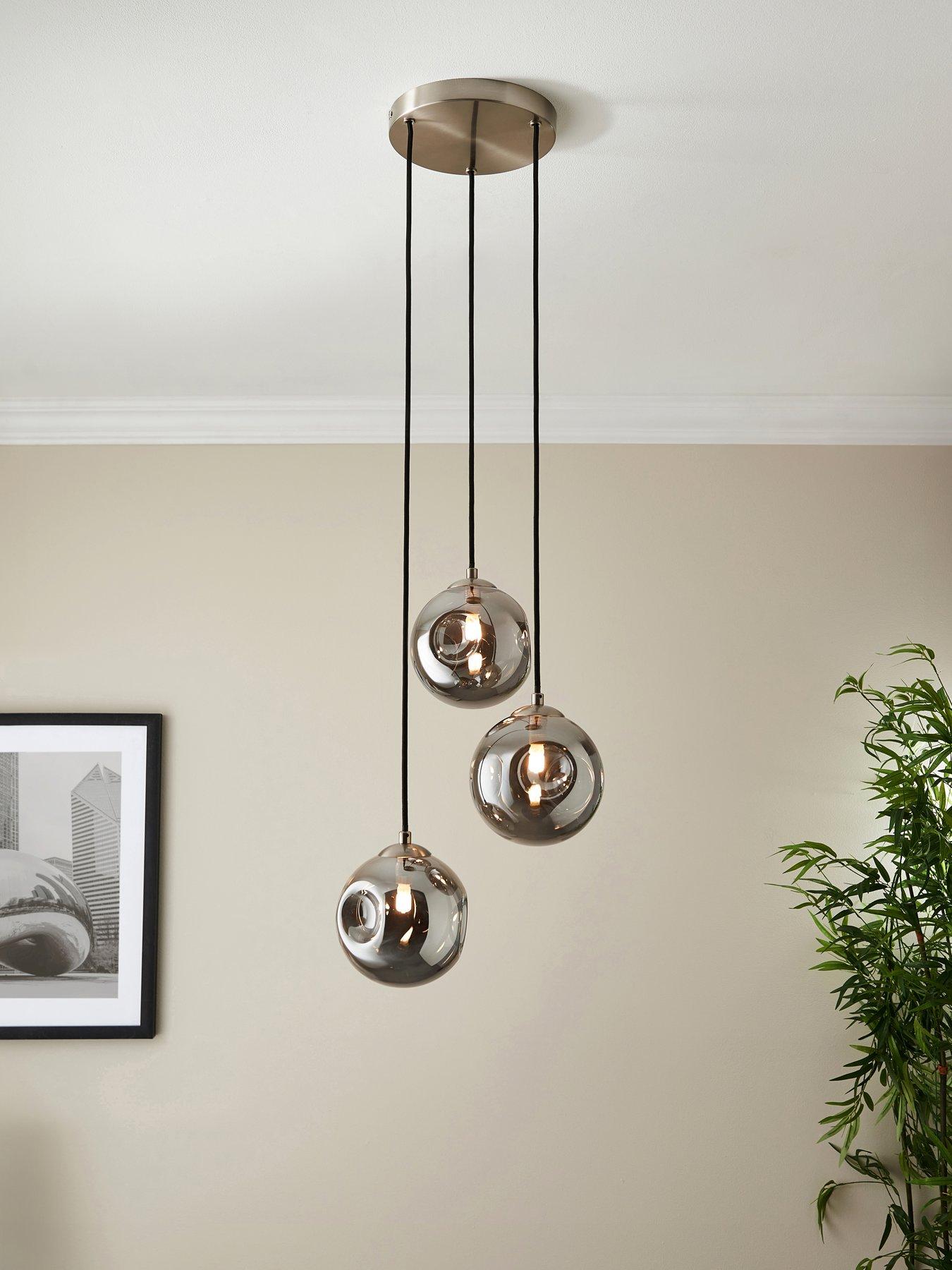 Product photograph of Very Home Lola 3-light Cluster Ceiling Pendant from very.co.uk