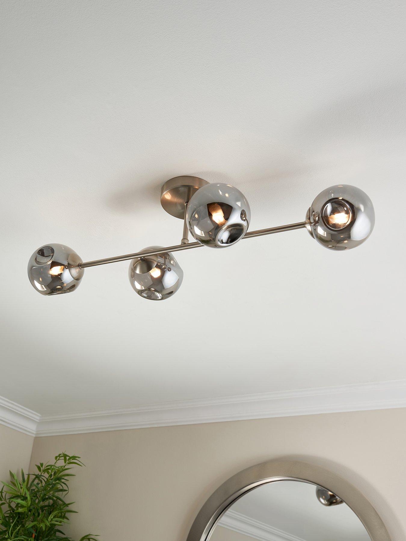 Product photograph of Very Home Lola 4-light Semi-flush Ceiling Bar Light from very.co.uk