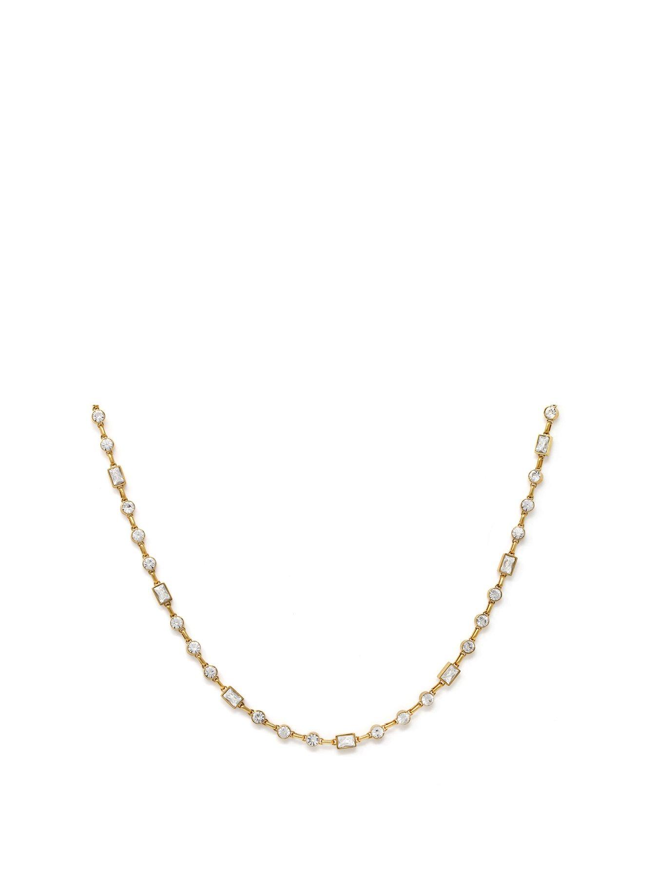 undefined Mixed Shape Necklace - Yellow Gold