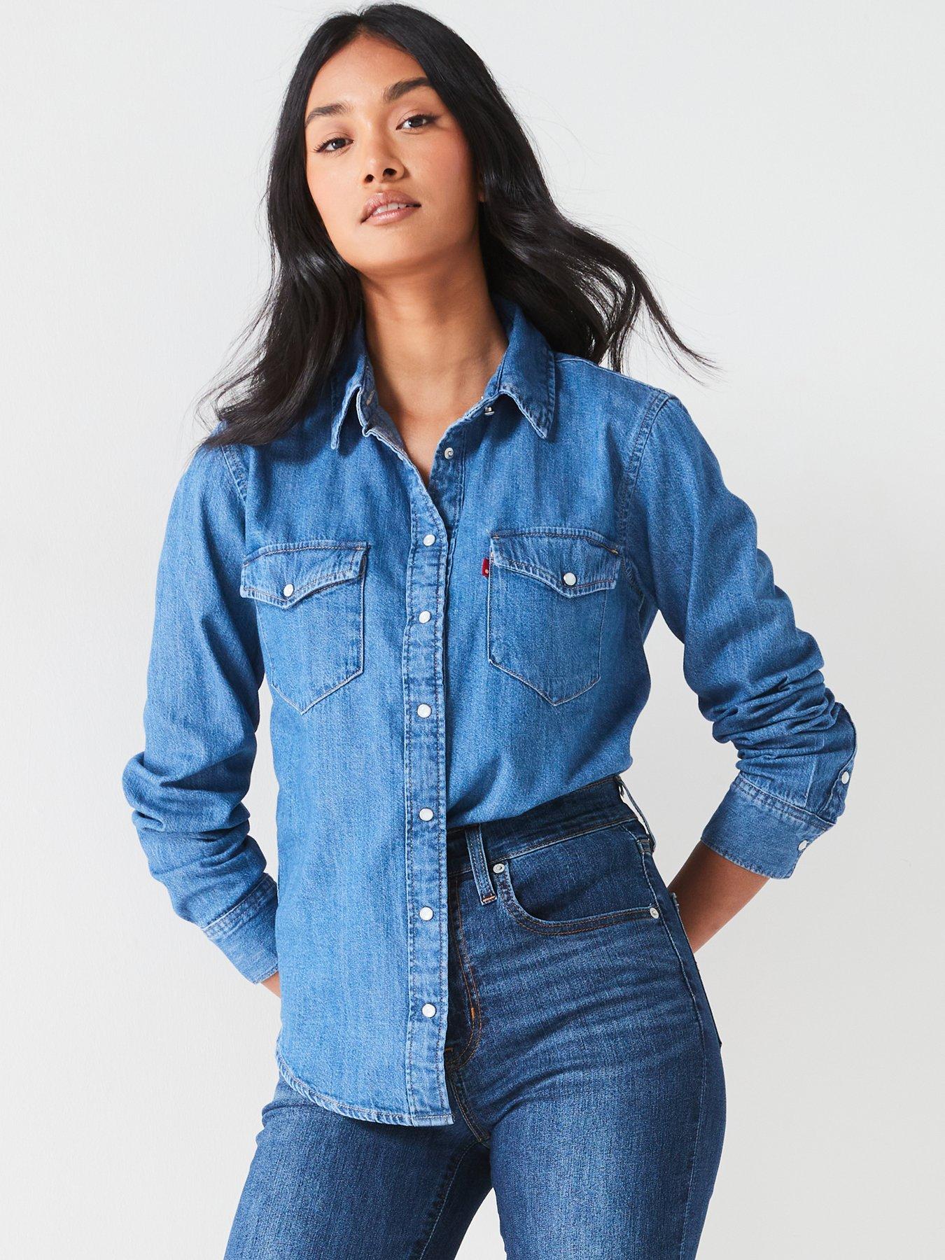 Levi's Iconic Western Shirt Going Steady Blue Very