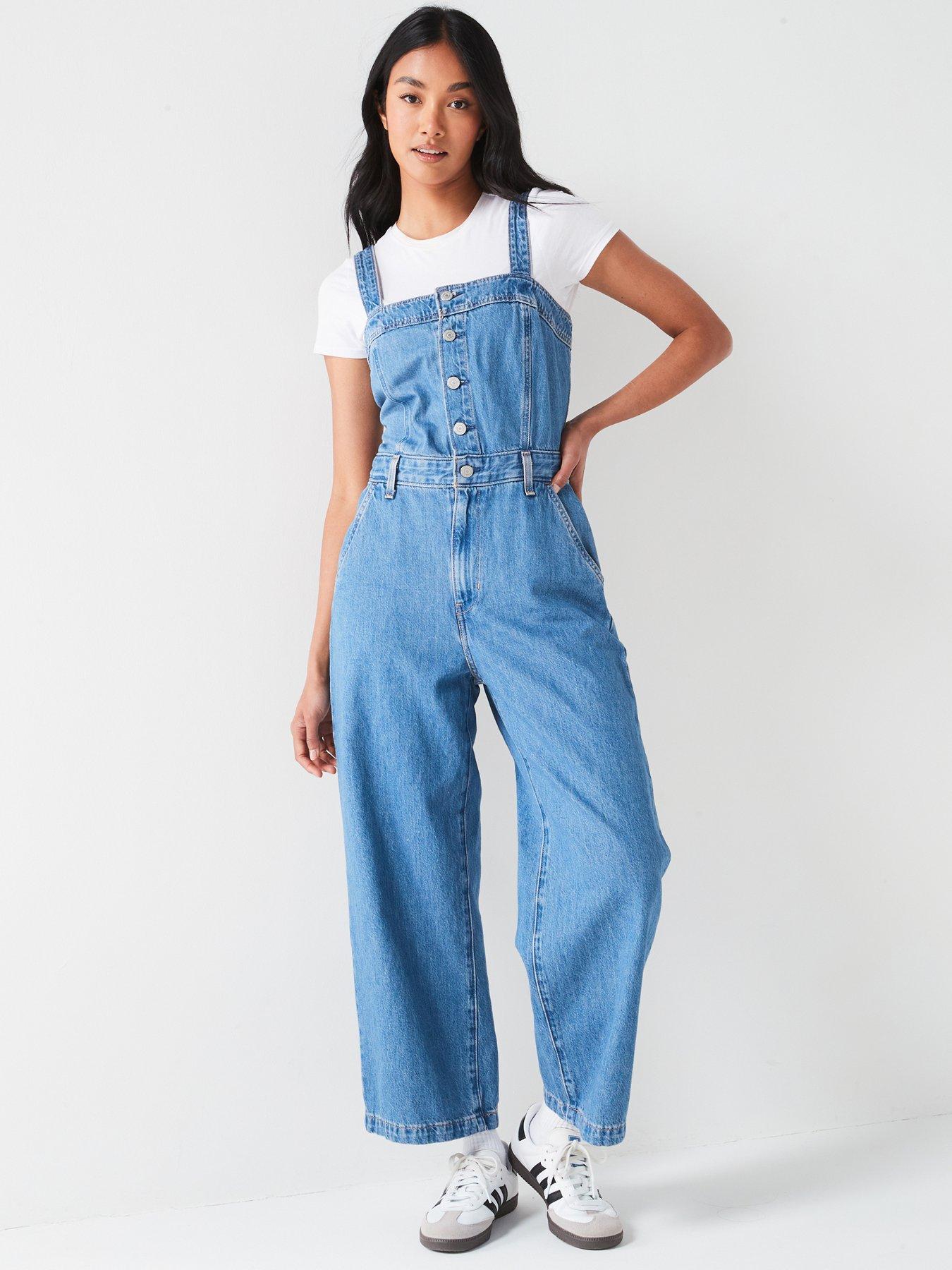 Levi's Drea Denim Jumpsuit - Cause And Effect Blue | Very.co.uk