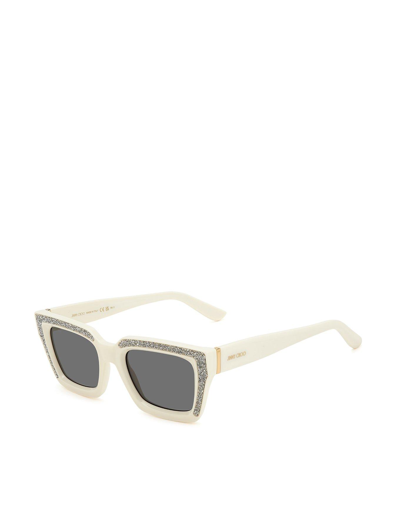 Jimmy Choo Megs Glitter Square Sunglass | Very