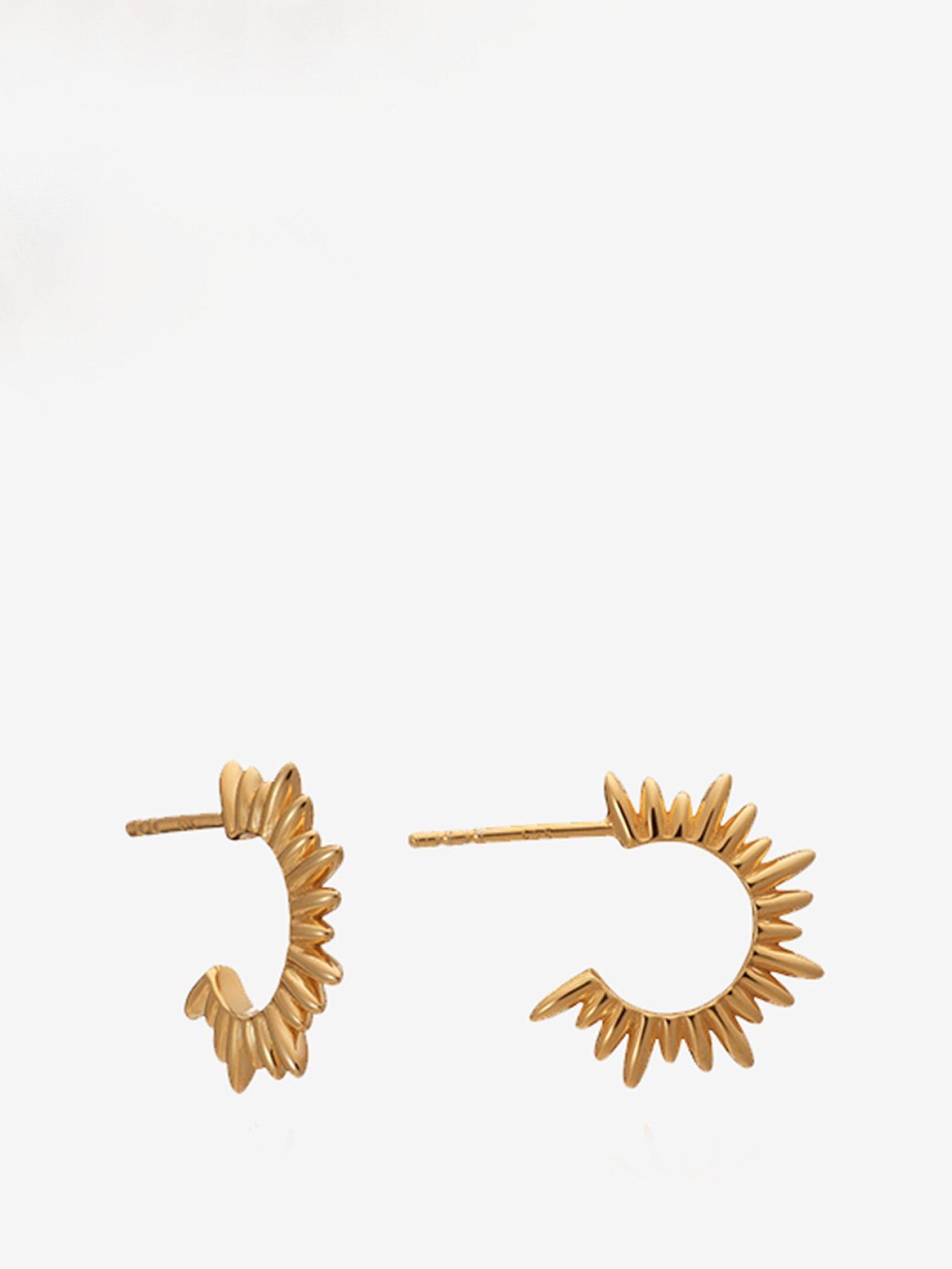 Product photograph of Rachel Jackson Electric Goddess Mini Hoop Earrings from very.co.uk