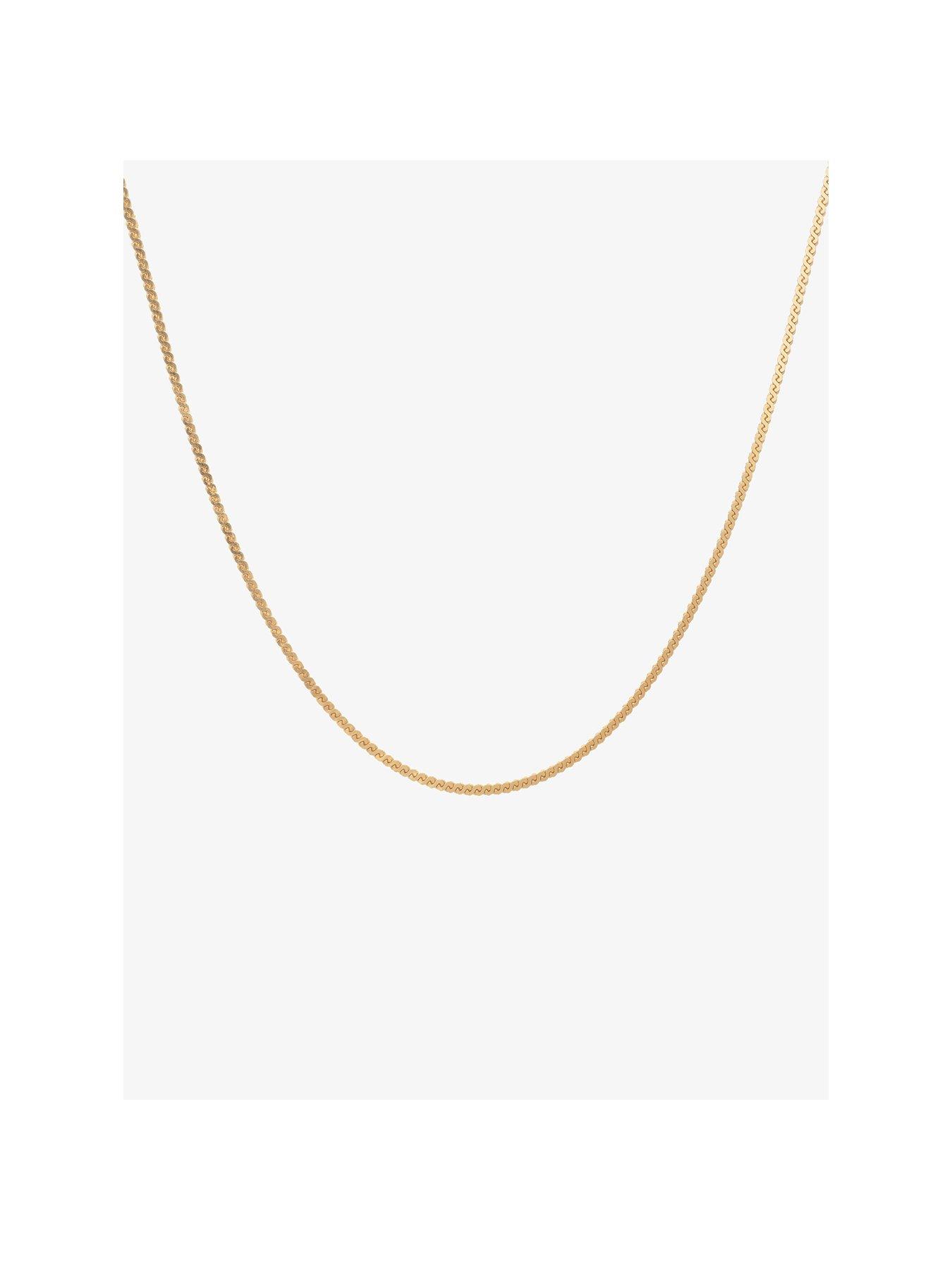 Product photograph of Rachel Jackson Serpentine Choker Chain Short Necklace from very.co.uk