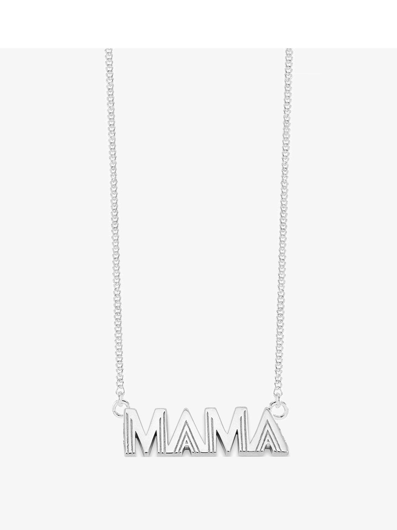 Product photograph of Rachel Jackson Art Deco Mama Necklace from very.co.uk