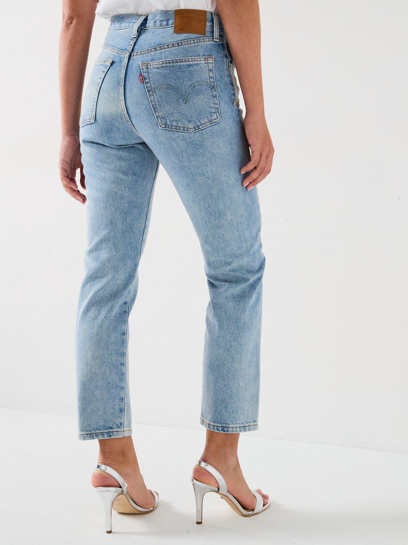 Image 2 of 6 of Levi's 501&trade; Crop Straight Leg Jean - Blue
