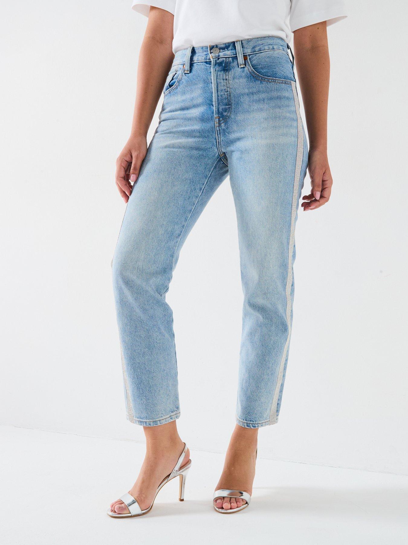 Image 3 of 6 of Levi's 501&trade; Crop Straight Leg Jean - Blue