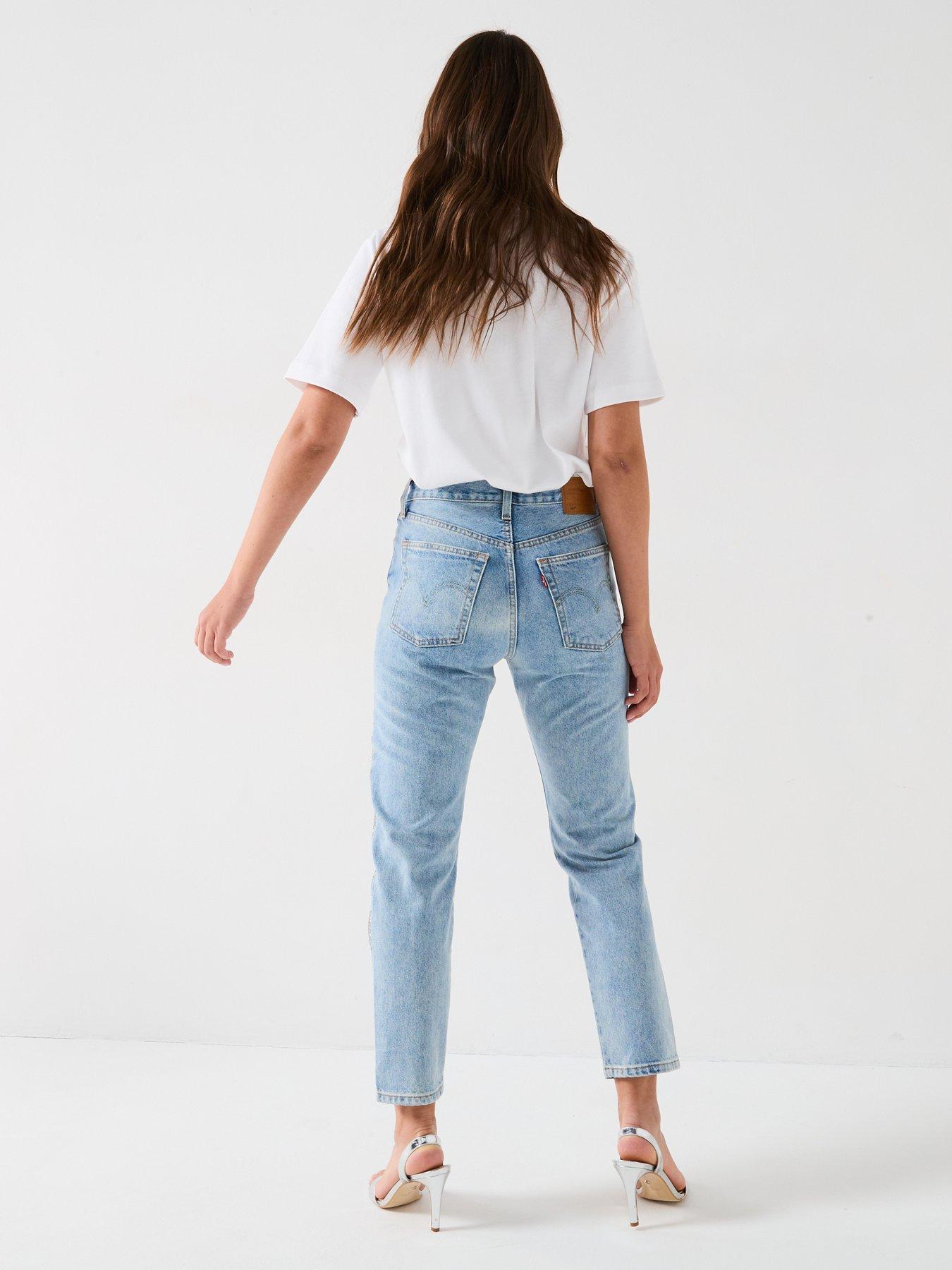 Image 4 of 6 of Levi's 501&trade; Crop Straight Leg Jean - Blue