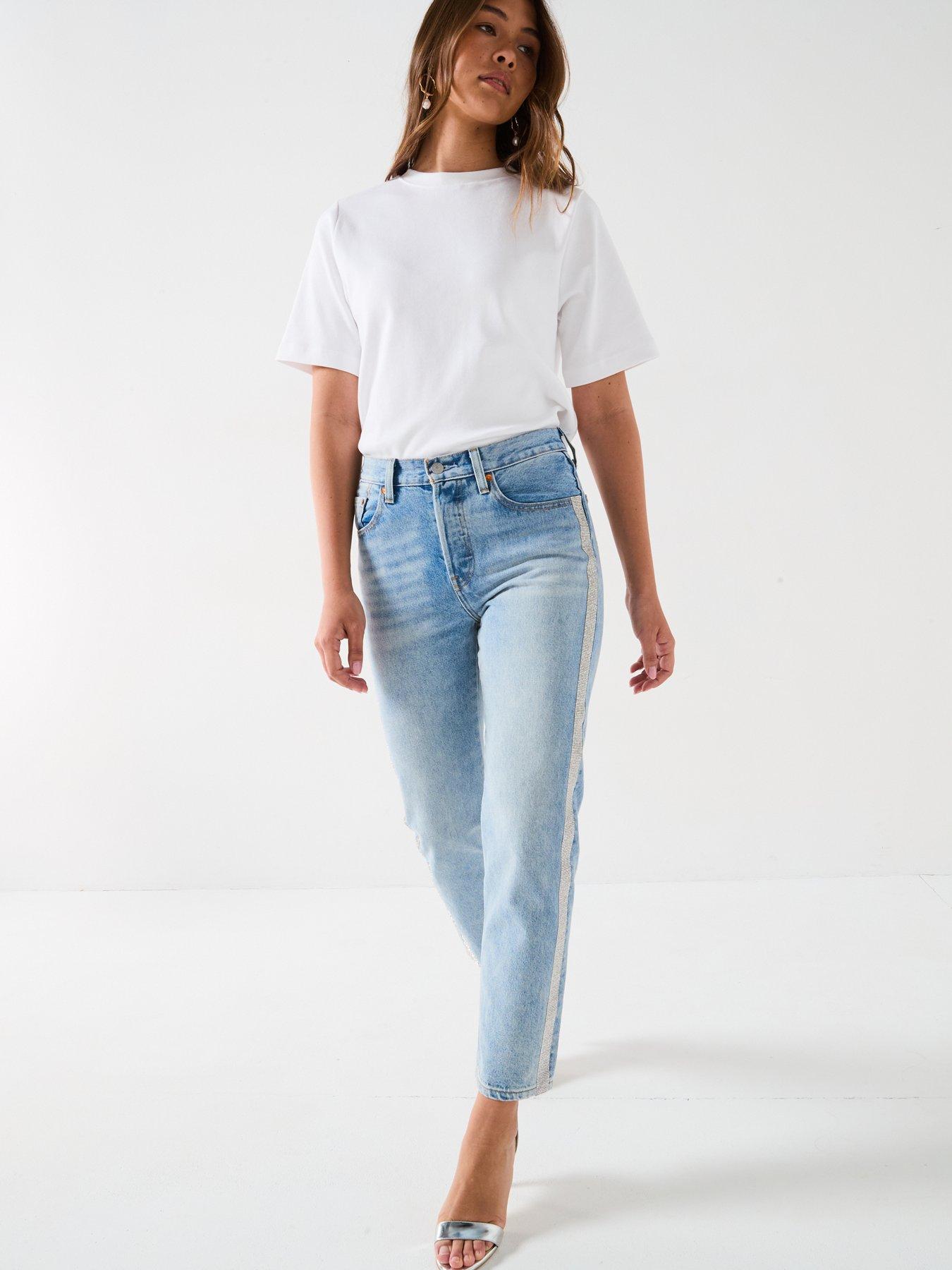 Image 5 of 6 of Levi's 501&trade; Crop Straight Leg Jean - Blue