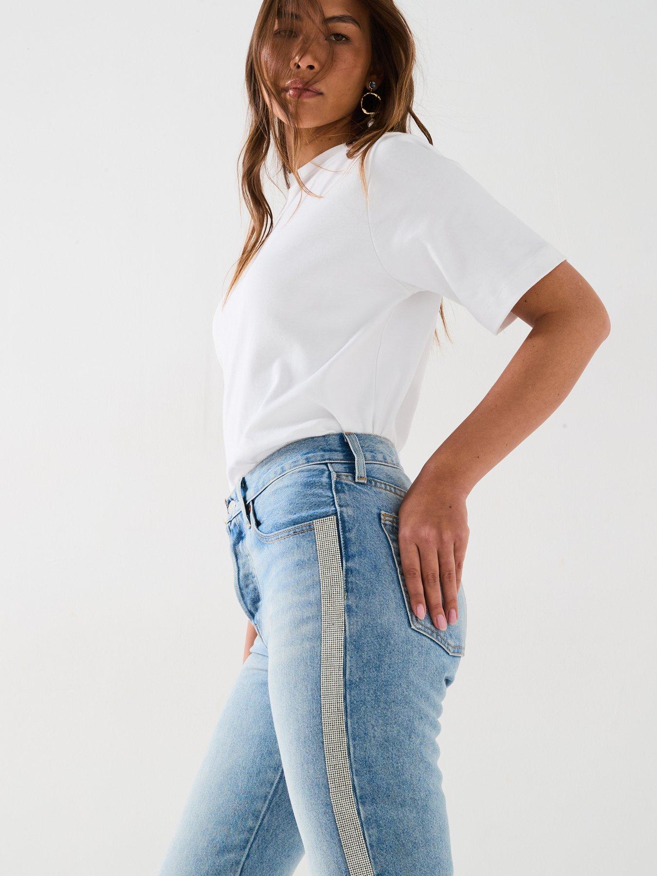 Image 6 of 6 of Levi's 501&trade; Crop Straight Leg Jean - Blue