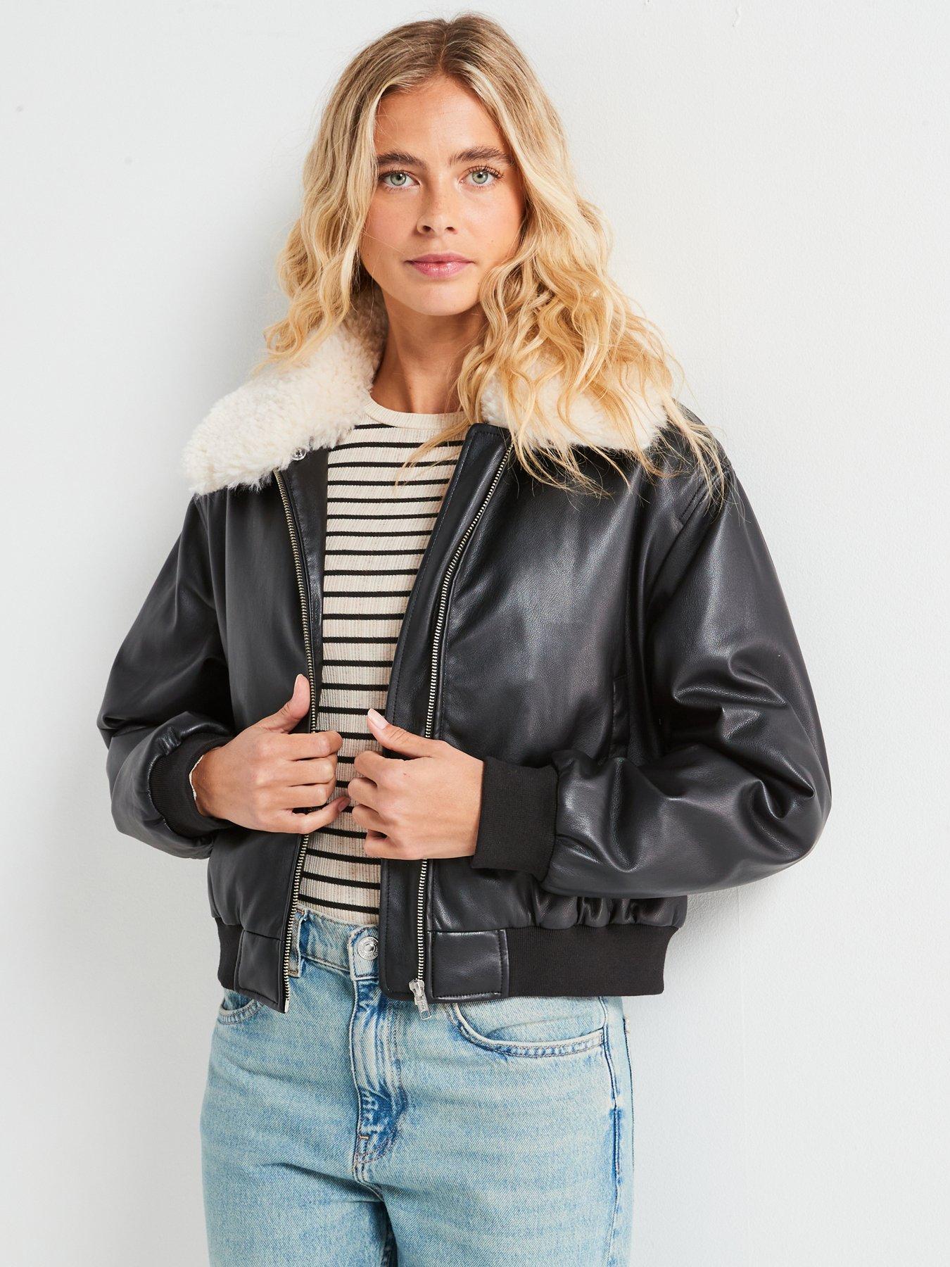 Image 1 of 6 of Levi's Harper Heritage Bomber Jacket - Caviar - Black