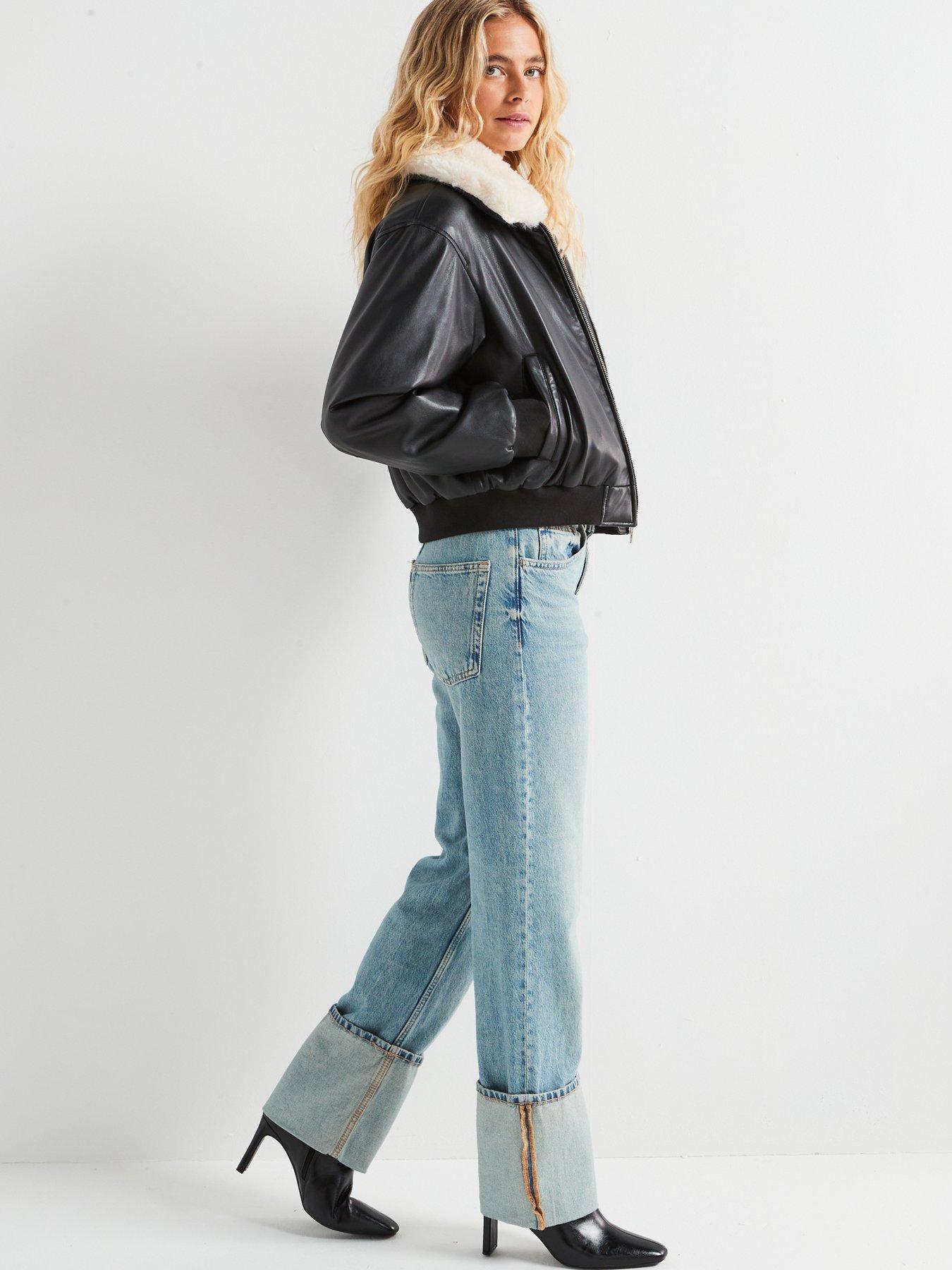 Image 4 of 6 of Levi's Harper Heritage Bomber Jacket - Caviar - Black