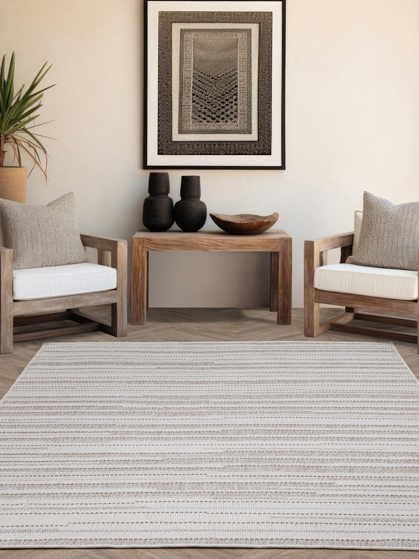 Product photograph of Asiatic Camber Stripe Rug from very.co.uk