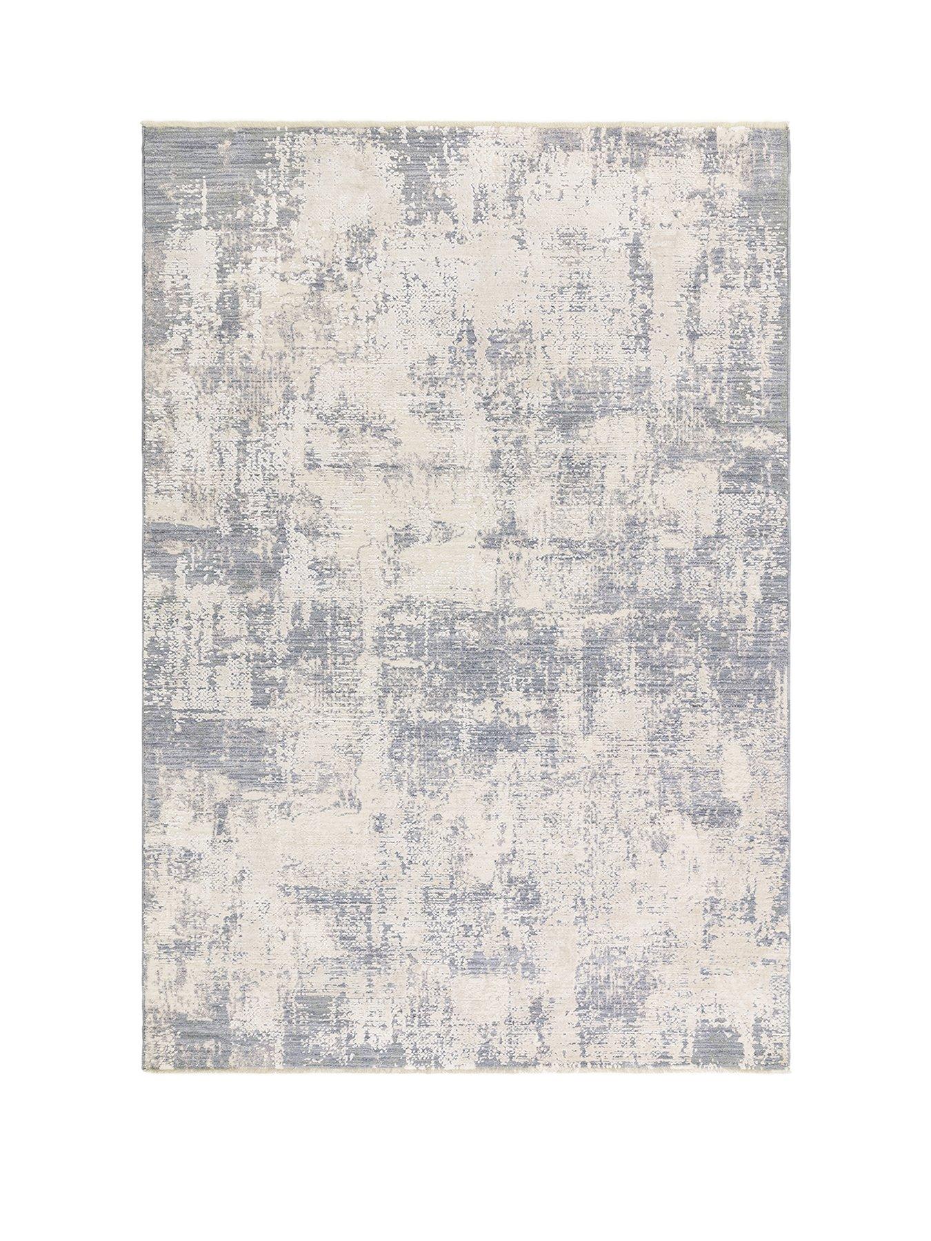 Product photograph of Asiatic Seville Zafra Rug - Blue from very.co.uk