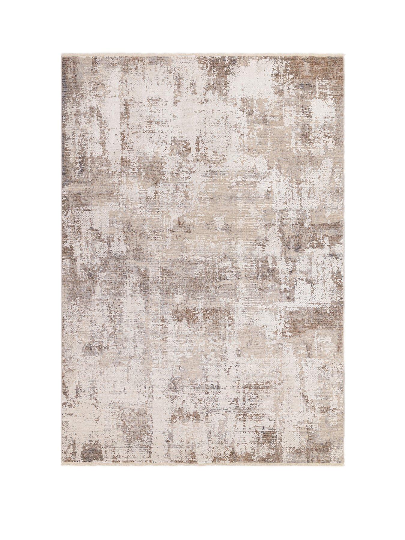 Product photograph of Asiatic Seville Ribera Rug - Beige from very.co.uk