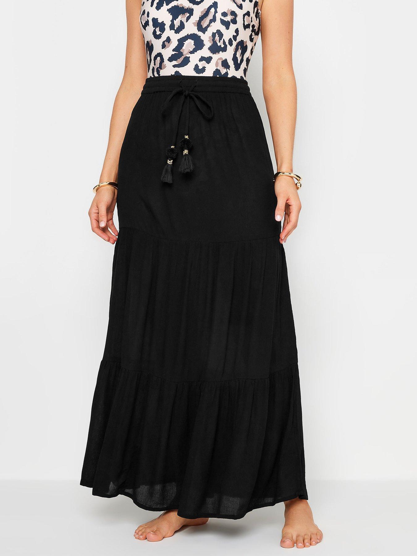 Black maxi skirt tall best sale