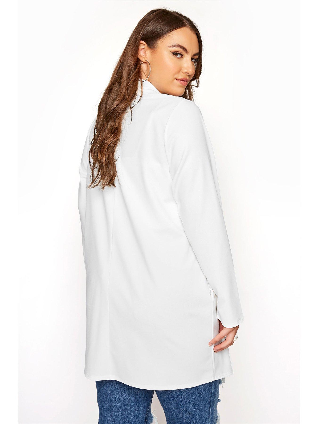 Image 2 of 4 of Yours Curve White Blazer