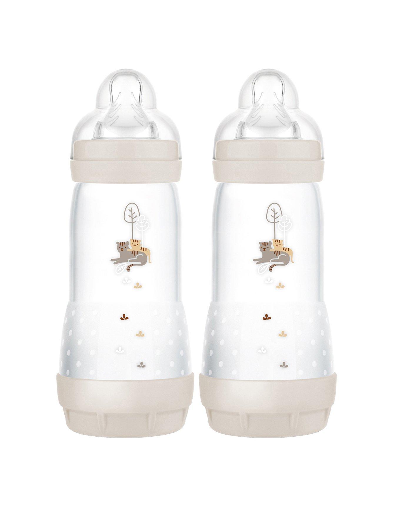 Easy Start Anti Colic 320ml Feeding Bottles 2 Pack Unisex Ivory