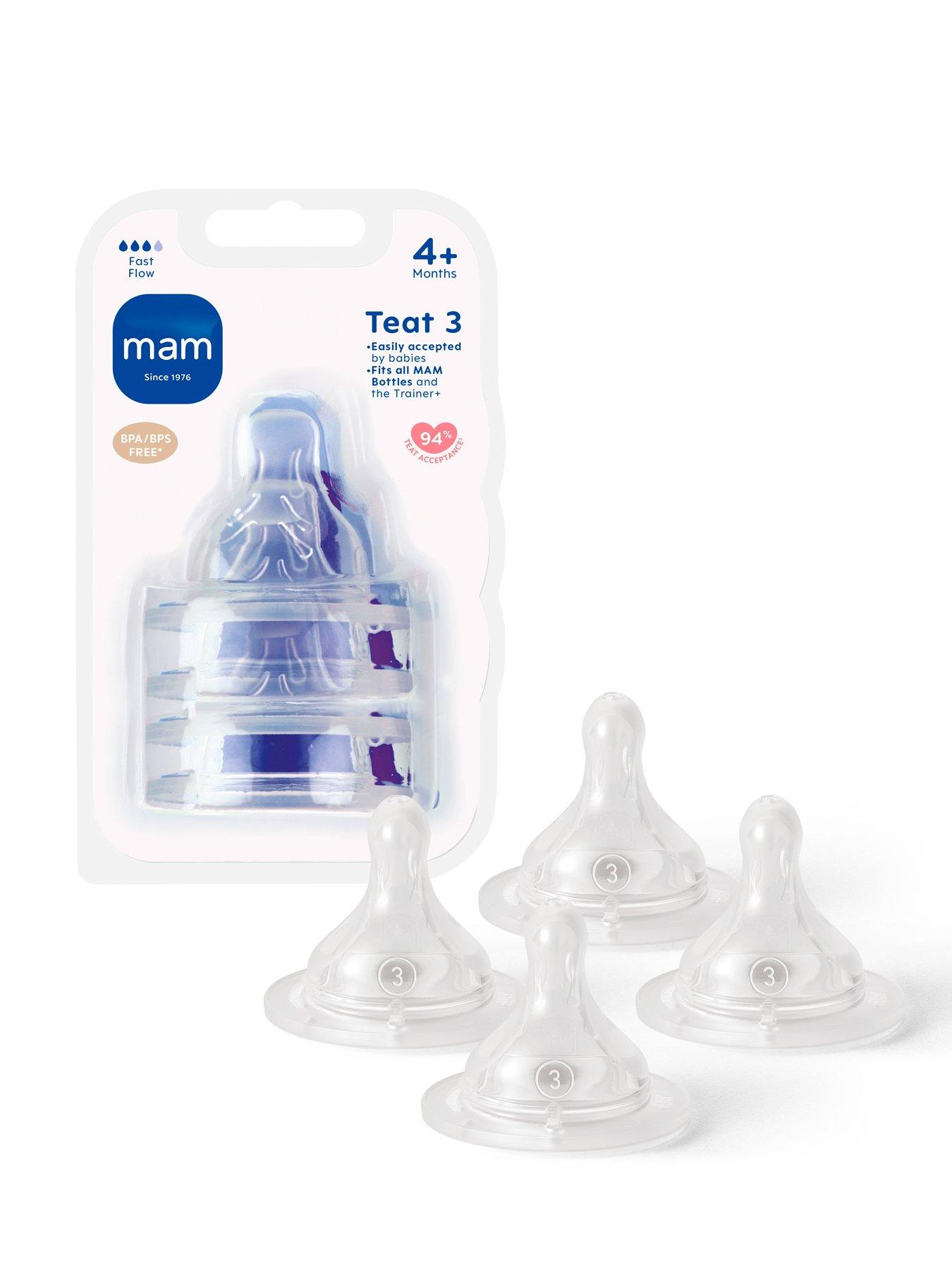 MAM Fast Flow Bottle Teat ( Teat 3) - 4pk