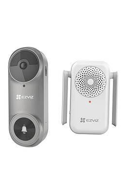 Product photograph of Ezviz Db2 Video Doorbell Battery Grey from very.co.uk