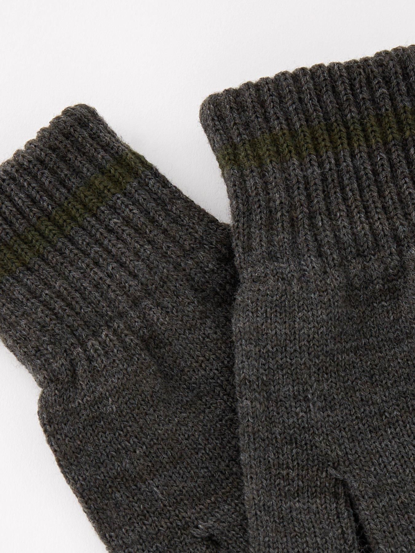 Image 2 of 3 of Everyday Knitted Gloves - Charcoal