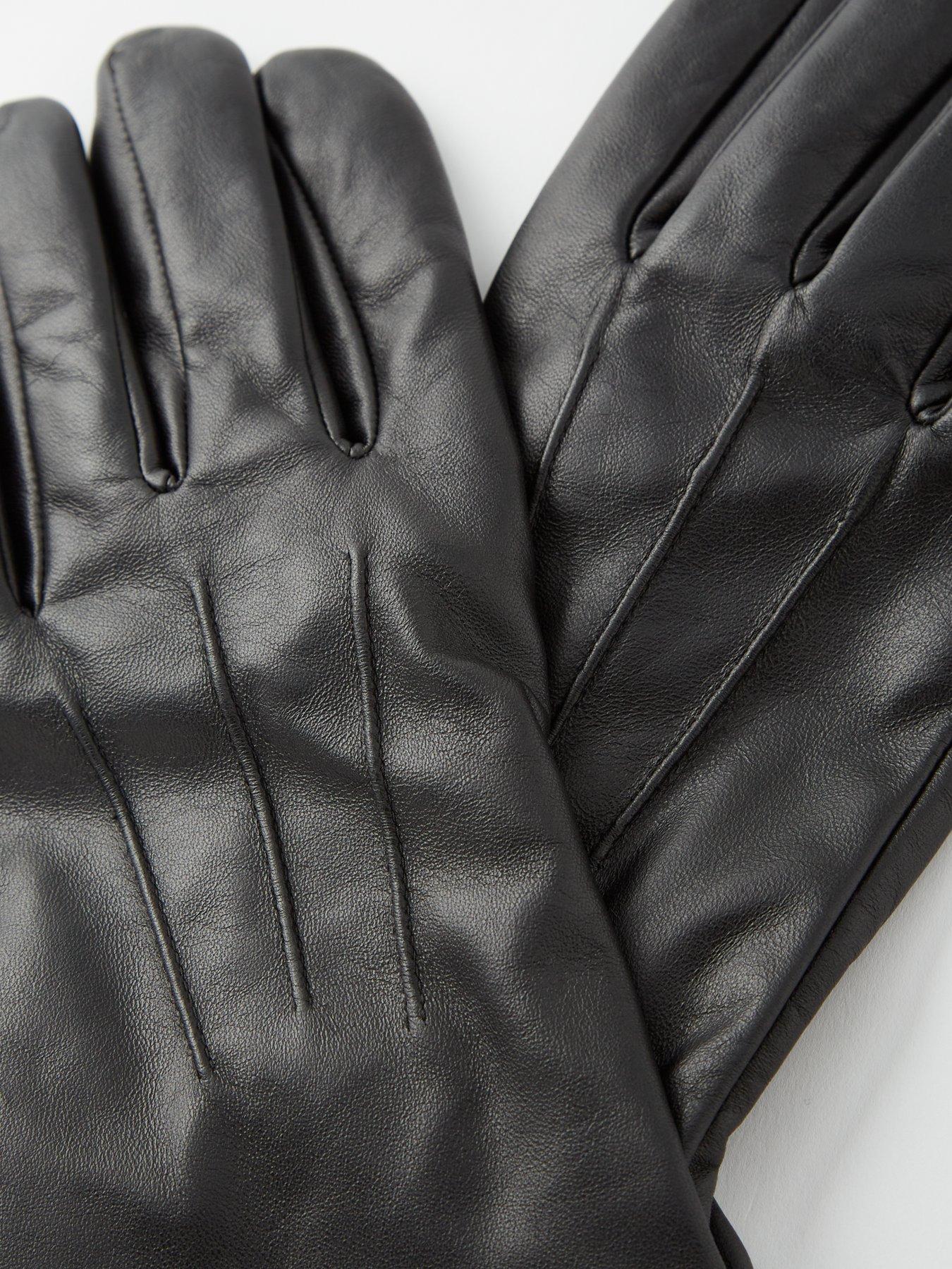 Image 3 of 3 of Very Man Leather Gloves - Black