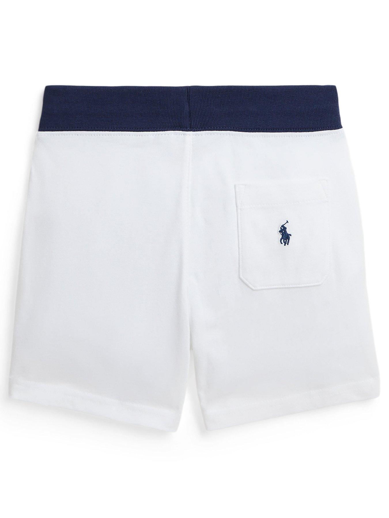 Ralph lauren boys white shorts hotsell