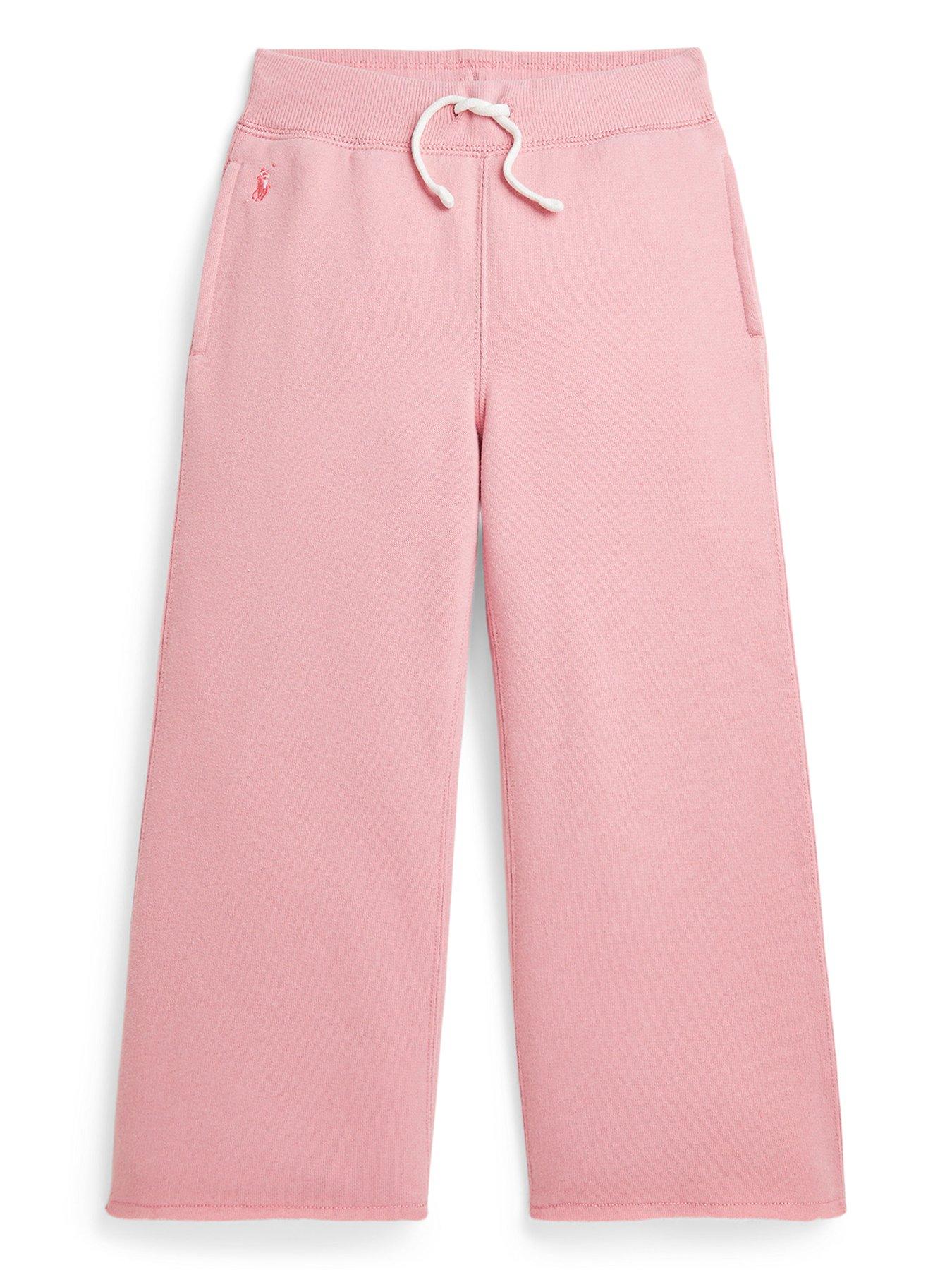 undefined Girls Wide Leg Sweat Pants - Tickled Pink