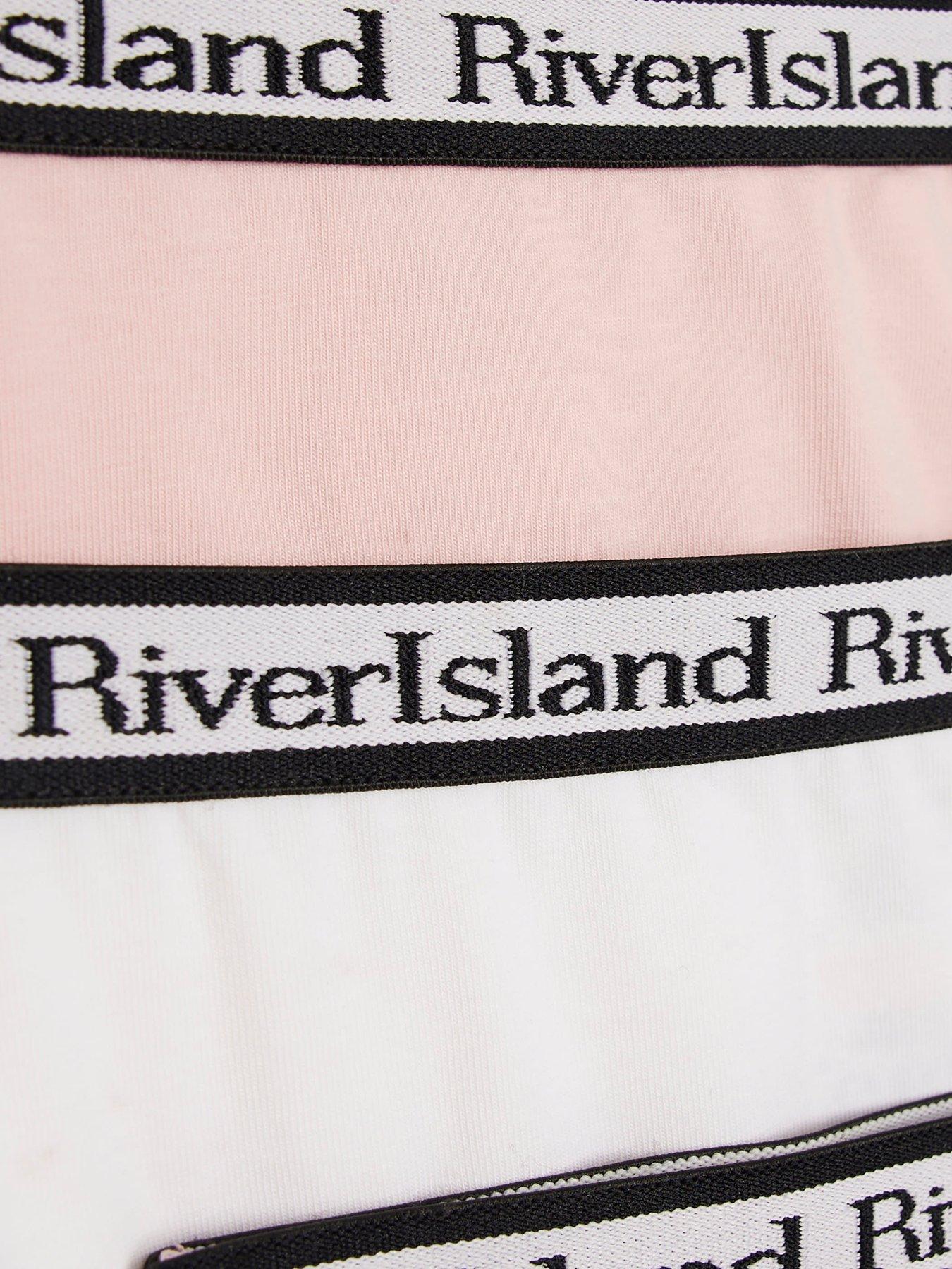 Image 3 of 3 of River Island Older Girl 5 Pack Brief - Pink