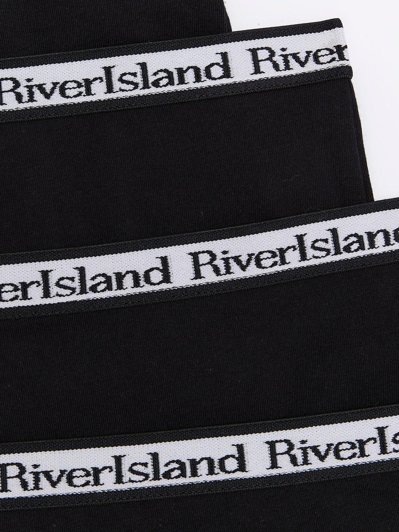 River Island Older Girl 5 Pack Hipster Briefs - Black | Very