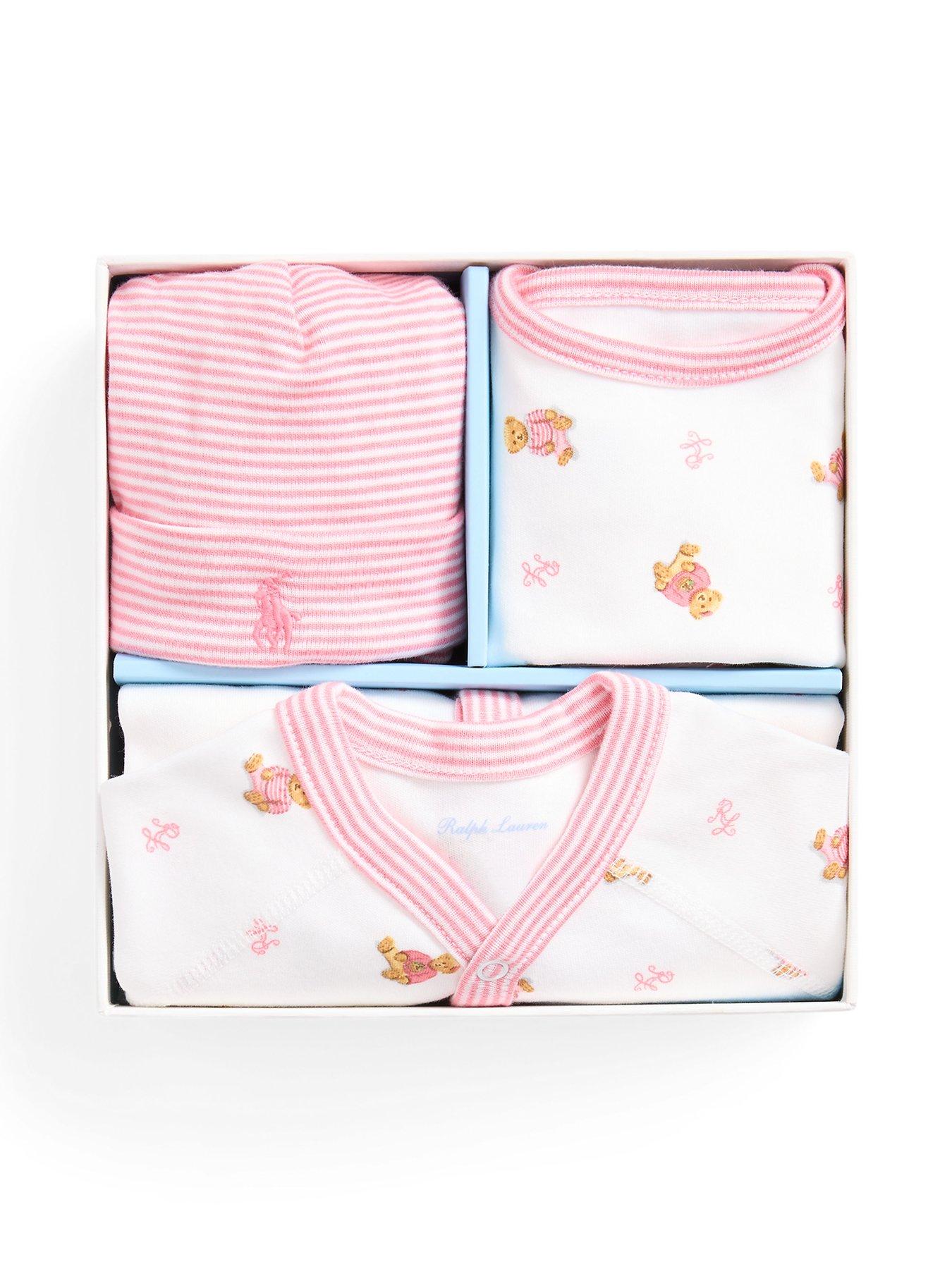 Baby Girls Gift Boxed 3 Piece Set White multi