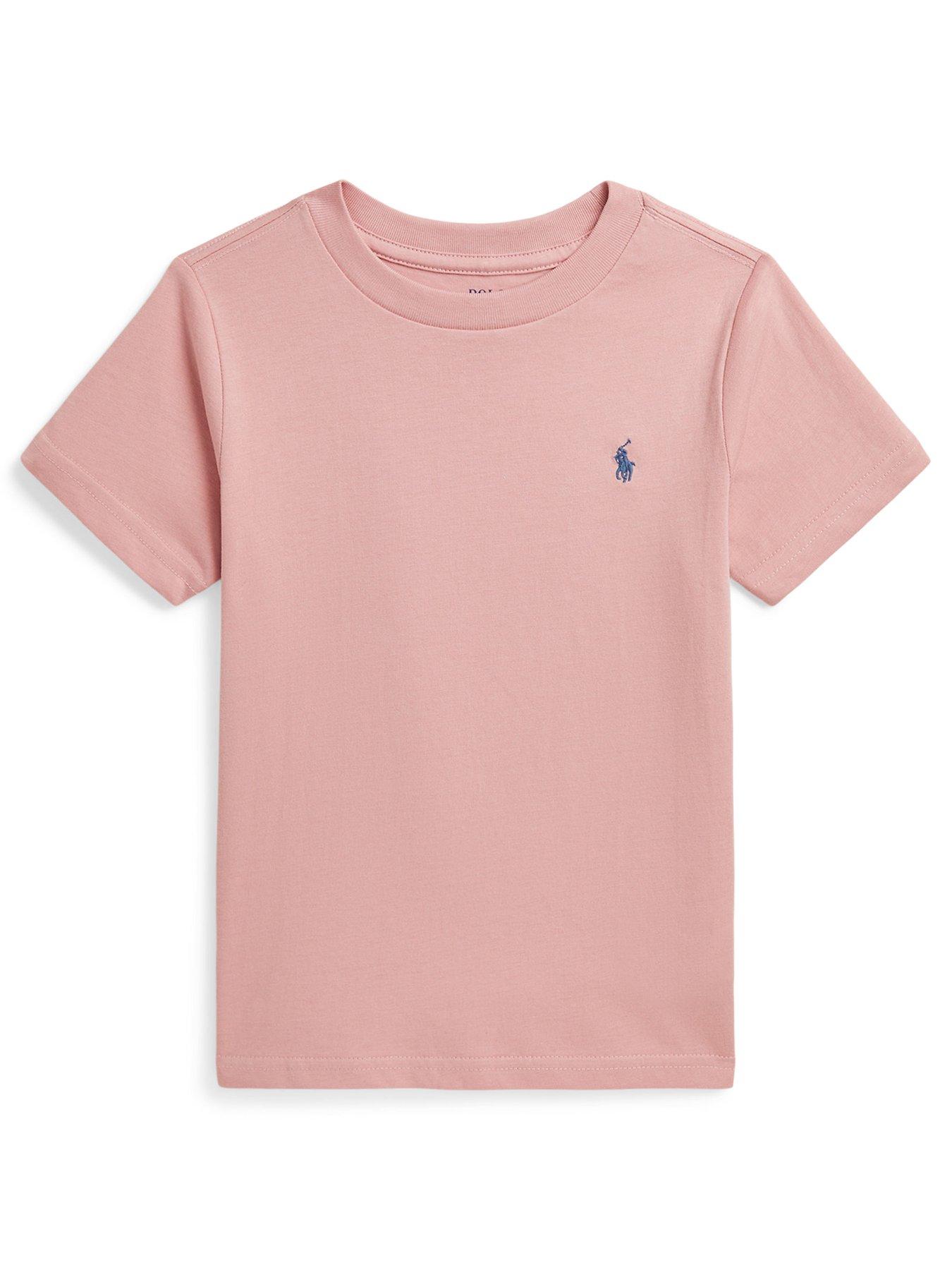 Pink polo t shirt clearance