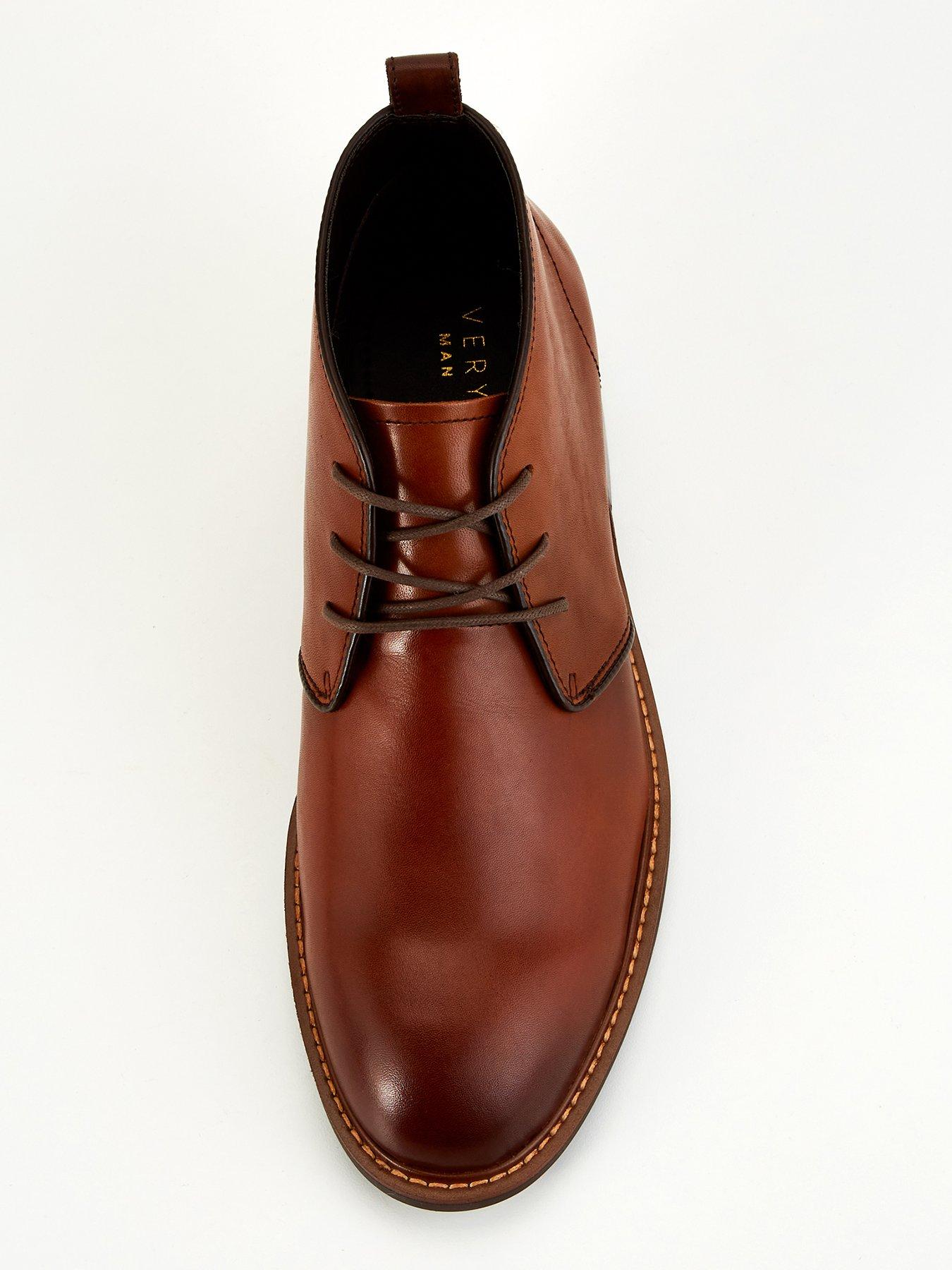 Image 4 of 7 of Very Man Leather Chukka Boot - Brown