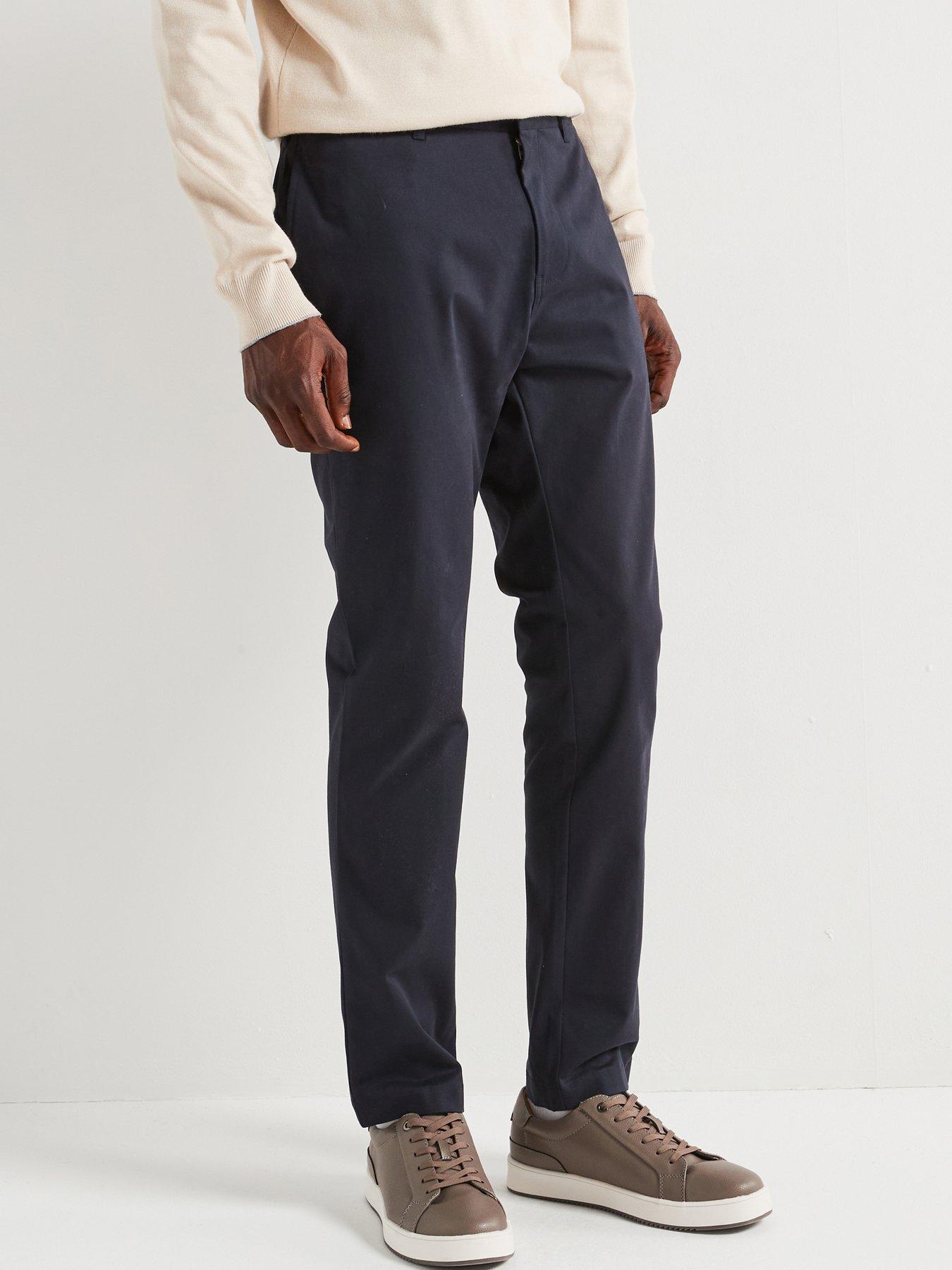 undefined Soft Touch Smart Chino Trouser - Navy