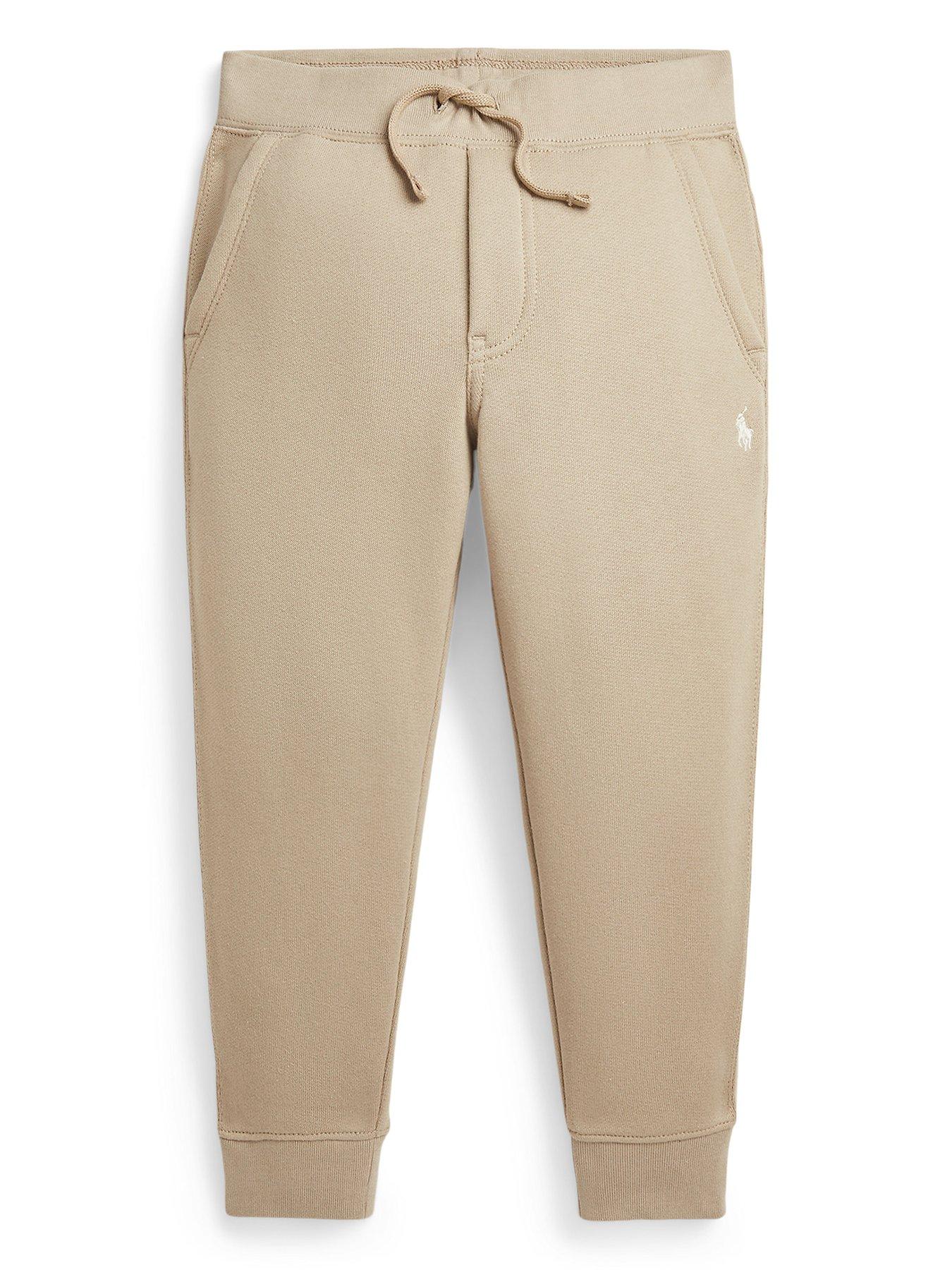 Ralph Lauren Boys Joggers - Classic Khaki, Khaki, Size 4 Years