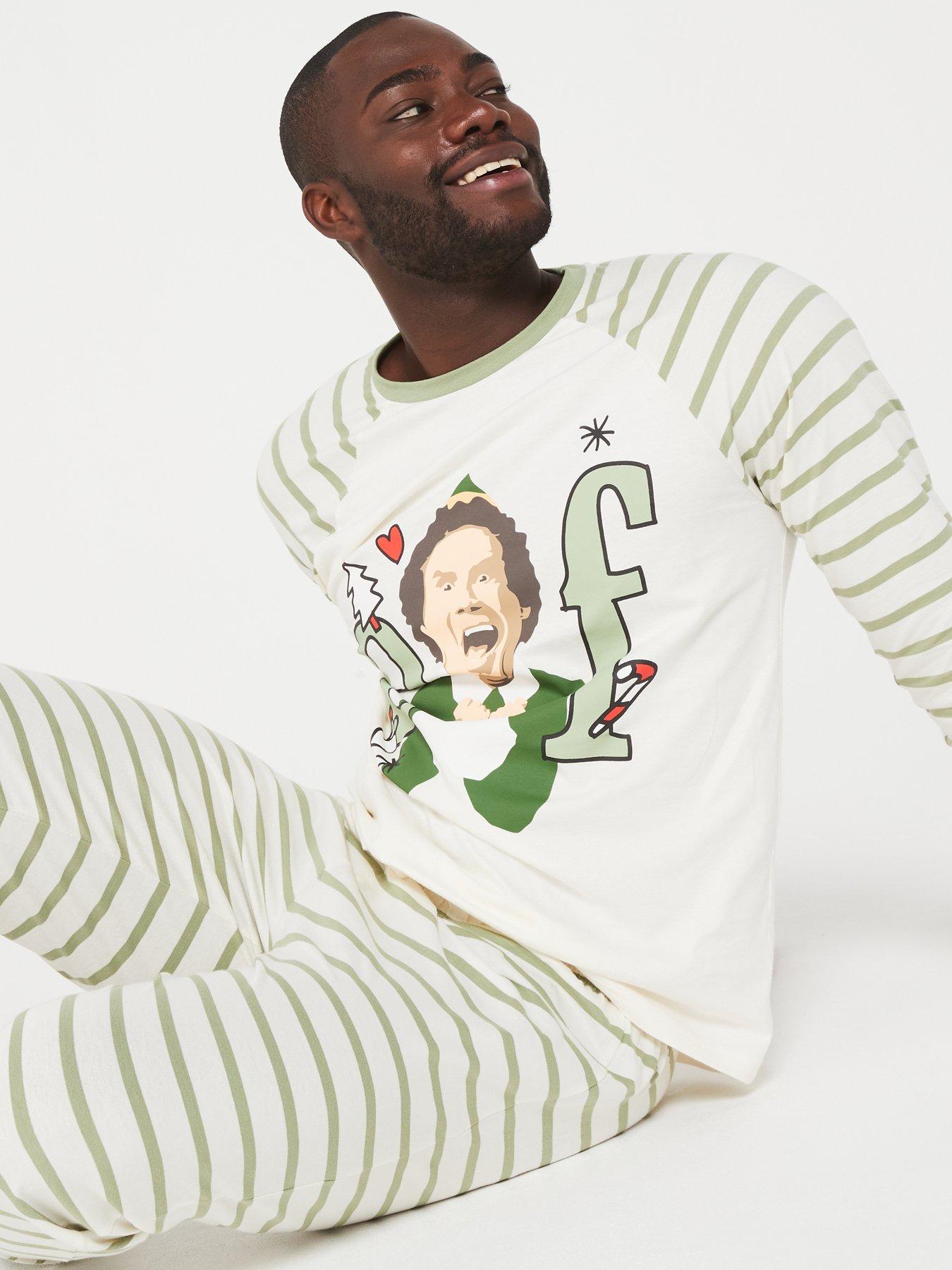 Mens Elf Family Christmas Pyjama Multi