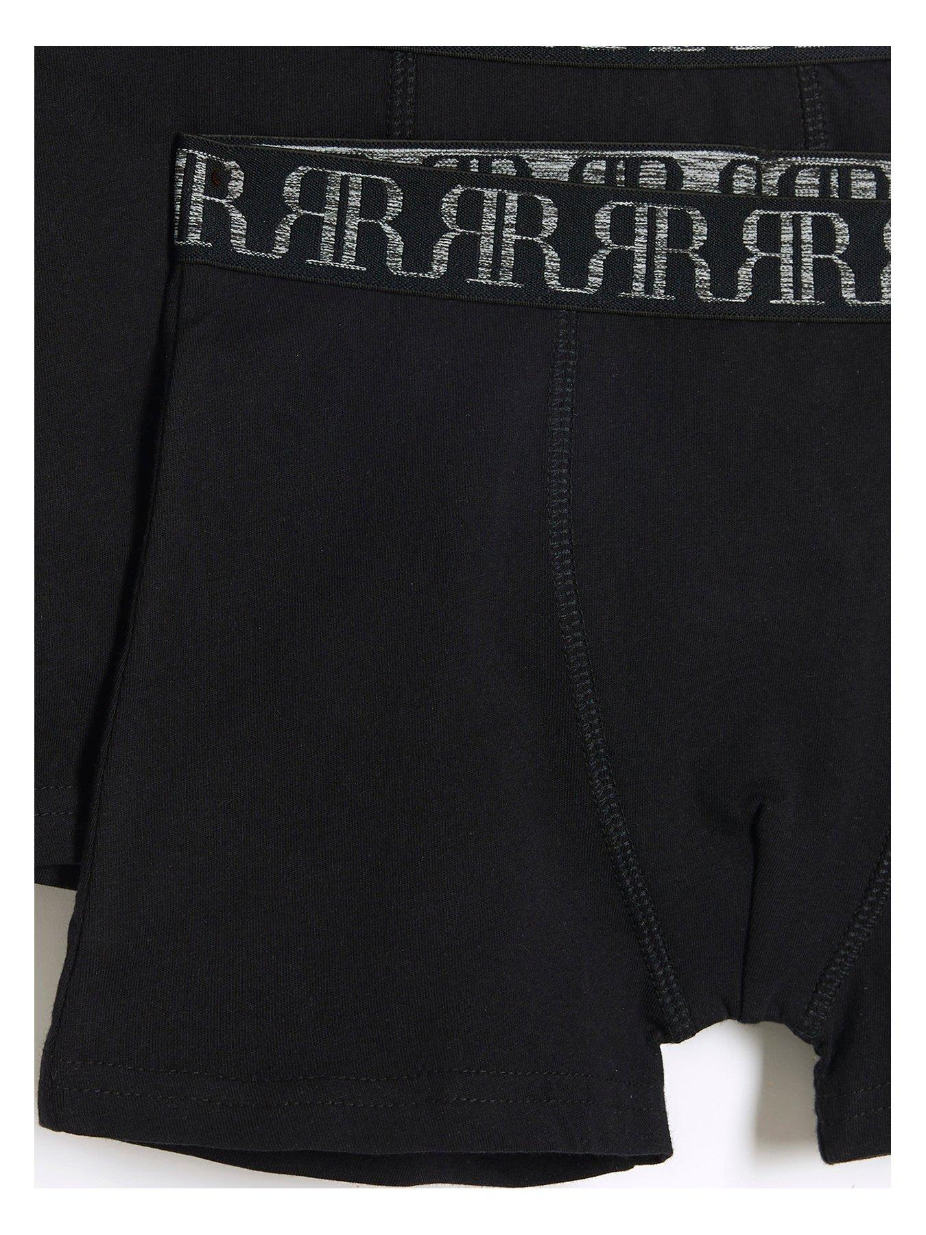 Image 2 of 3 of River Island Boys 5 Pack Boxer - Black