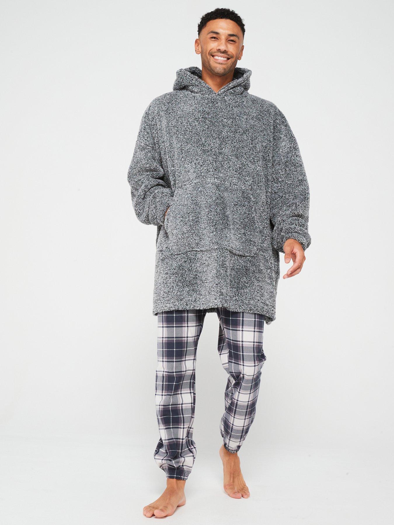 undefined Borg Snuggle Hoodie - Charcoal