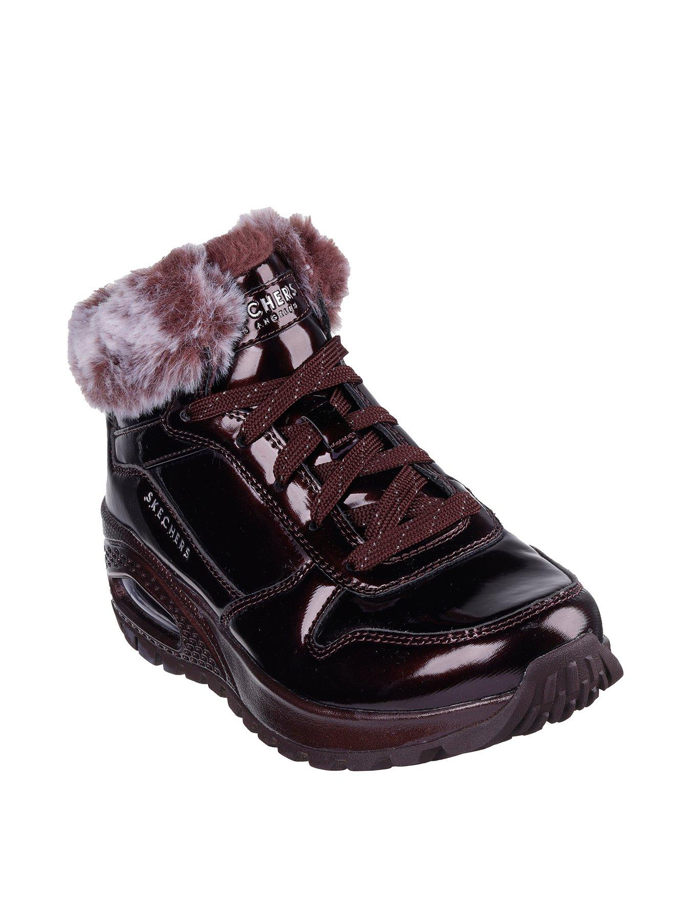 Skechers boots womens red online